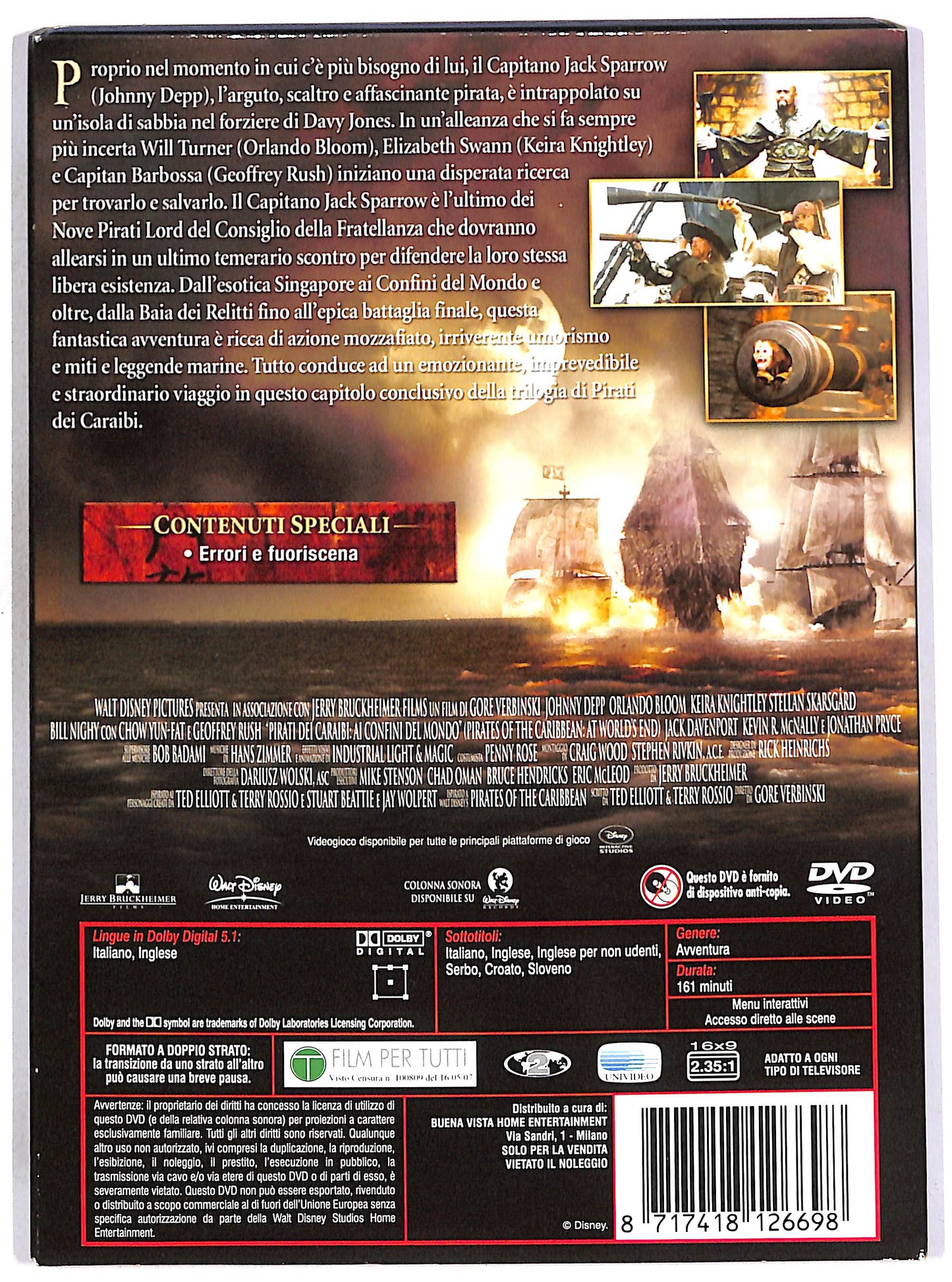 EBOND Pirati dei Caraibi - Ai confini del mondo SLIPCASE DVD D657257