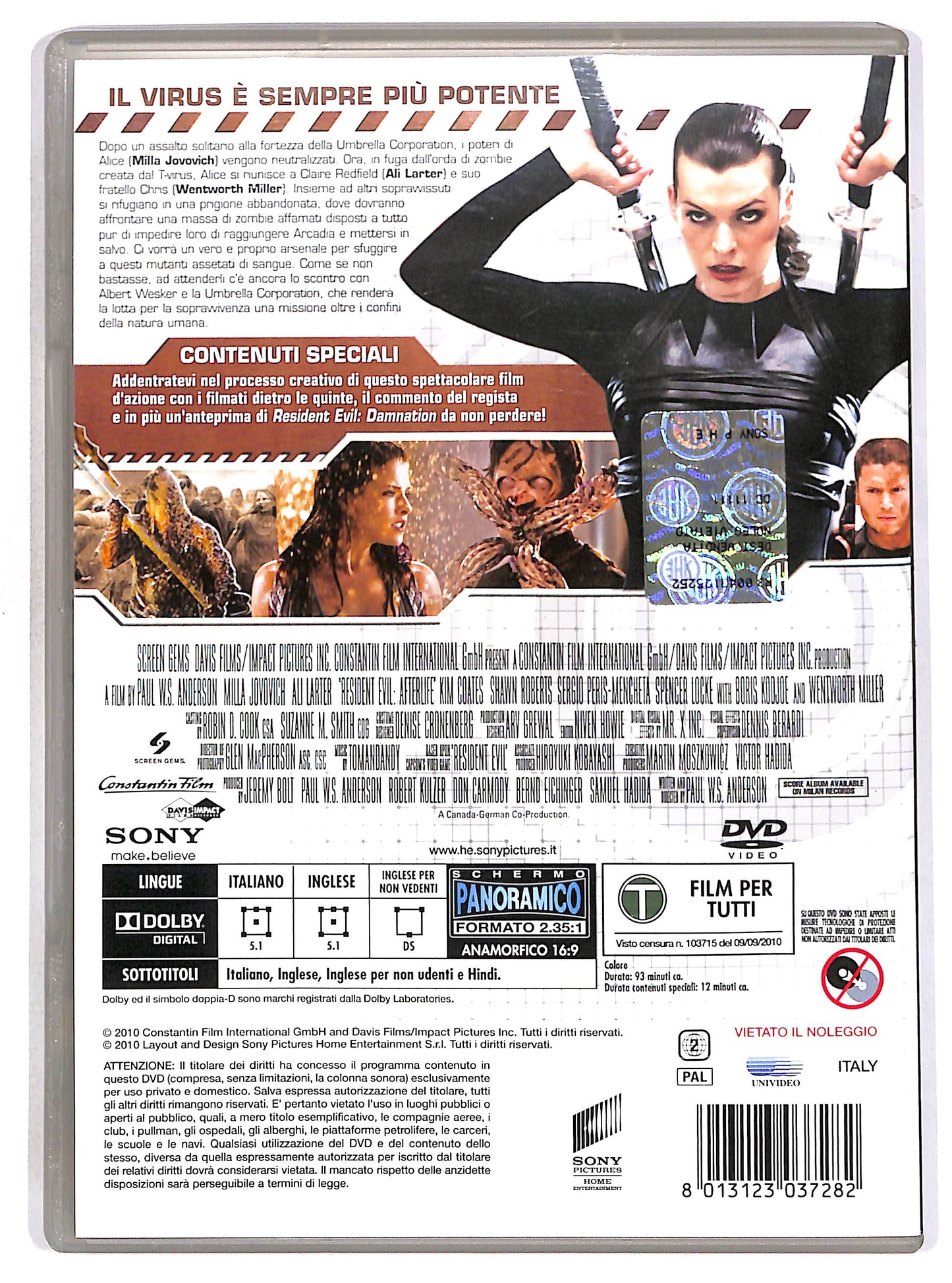EBOND Resident Evil: Afterlife DVD D657350