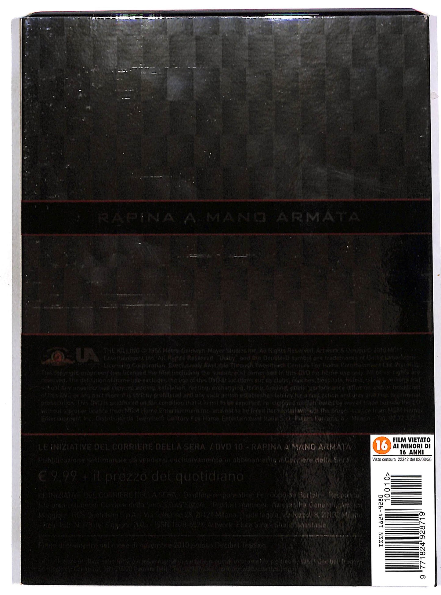 EBOND Rapina a mano armata SLIPCASE EDITORIALE DVD D657419