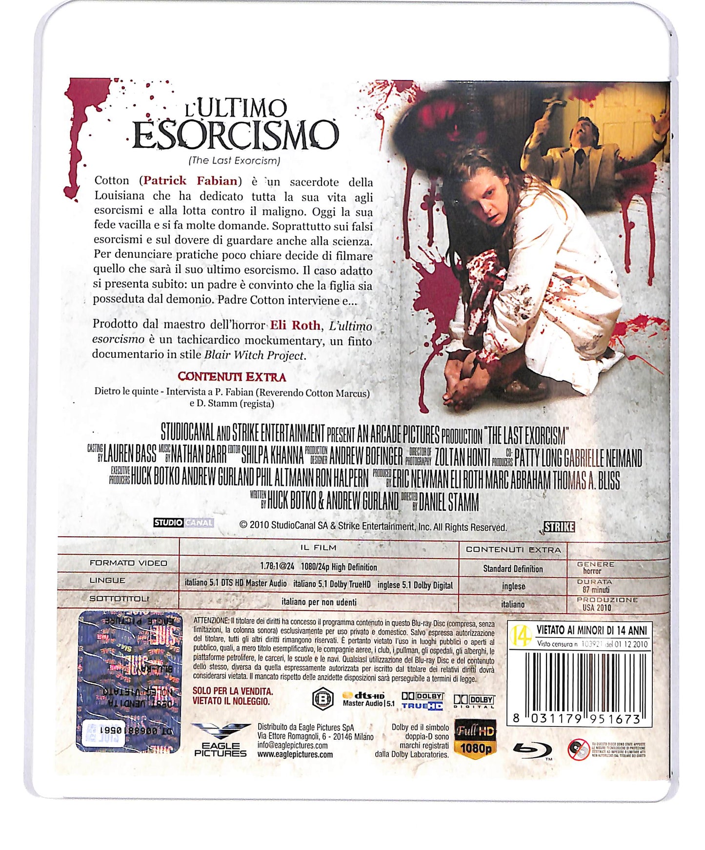 EBOND L'ultimo Esorcismo EDIZIONE SPECIALE BLURAY + card tarocco BLURAY D657667