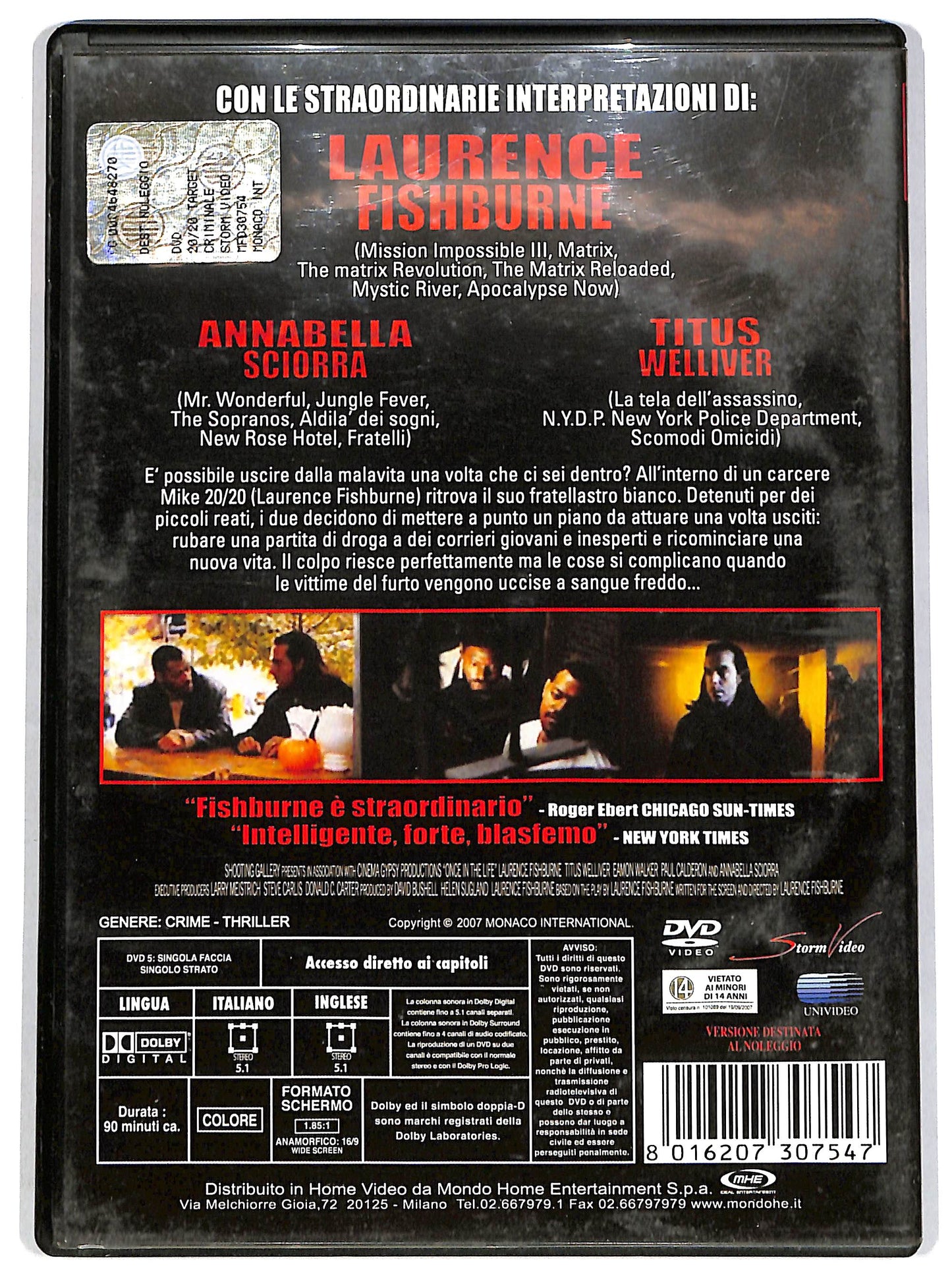 EBOND 20/20 Target criminale Noleggio DVD D657720