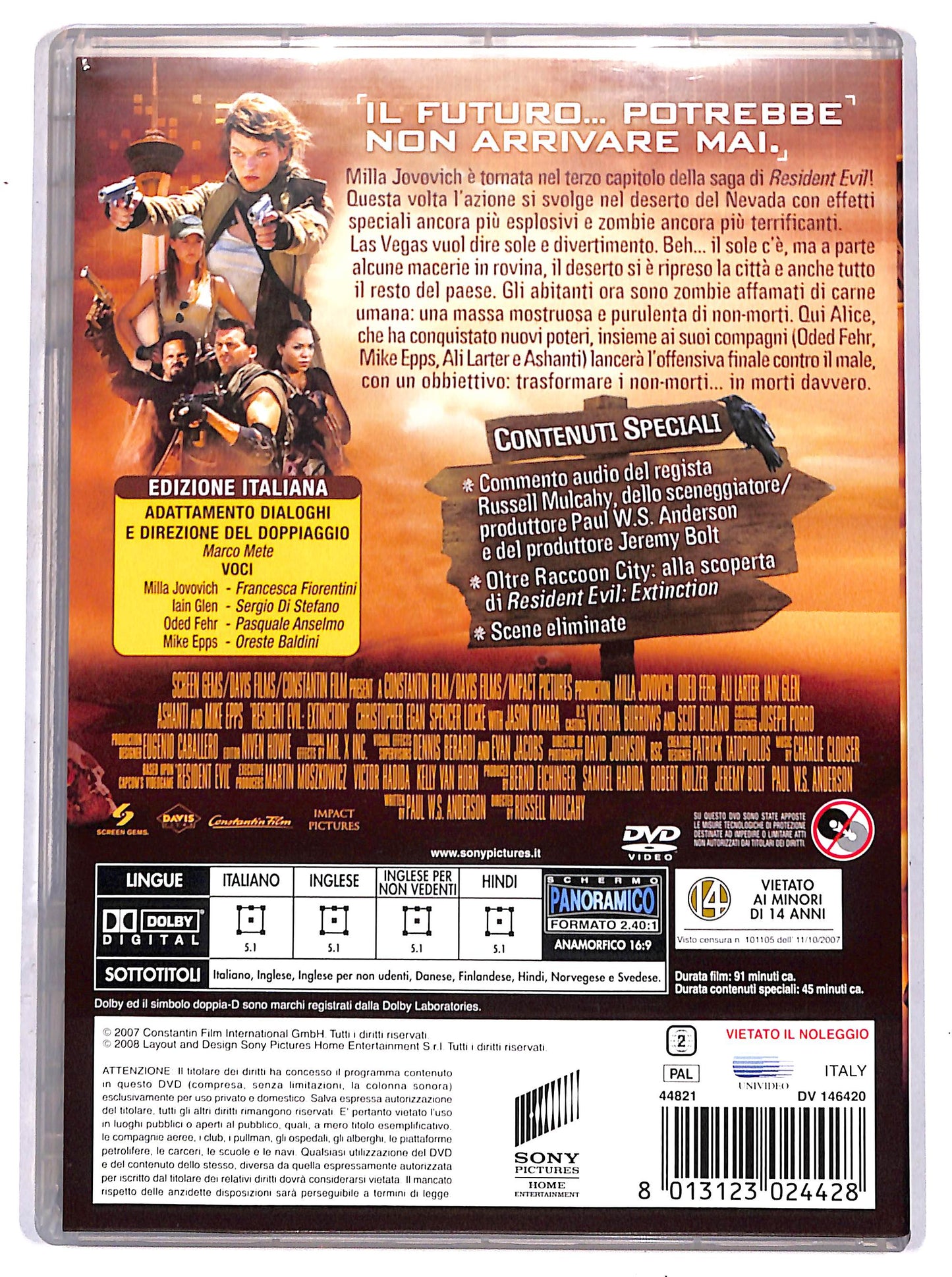 EBOND resident evil - extinction DVD D657803