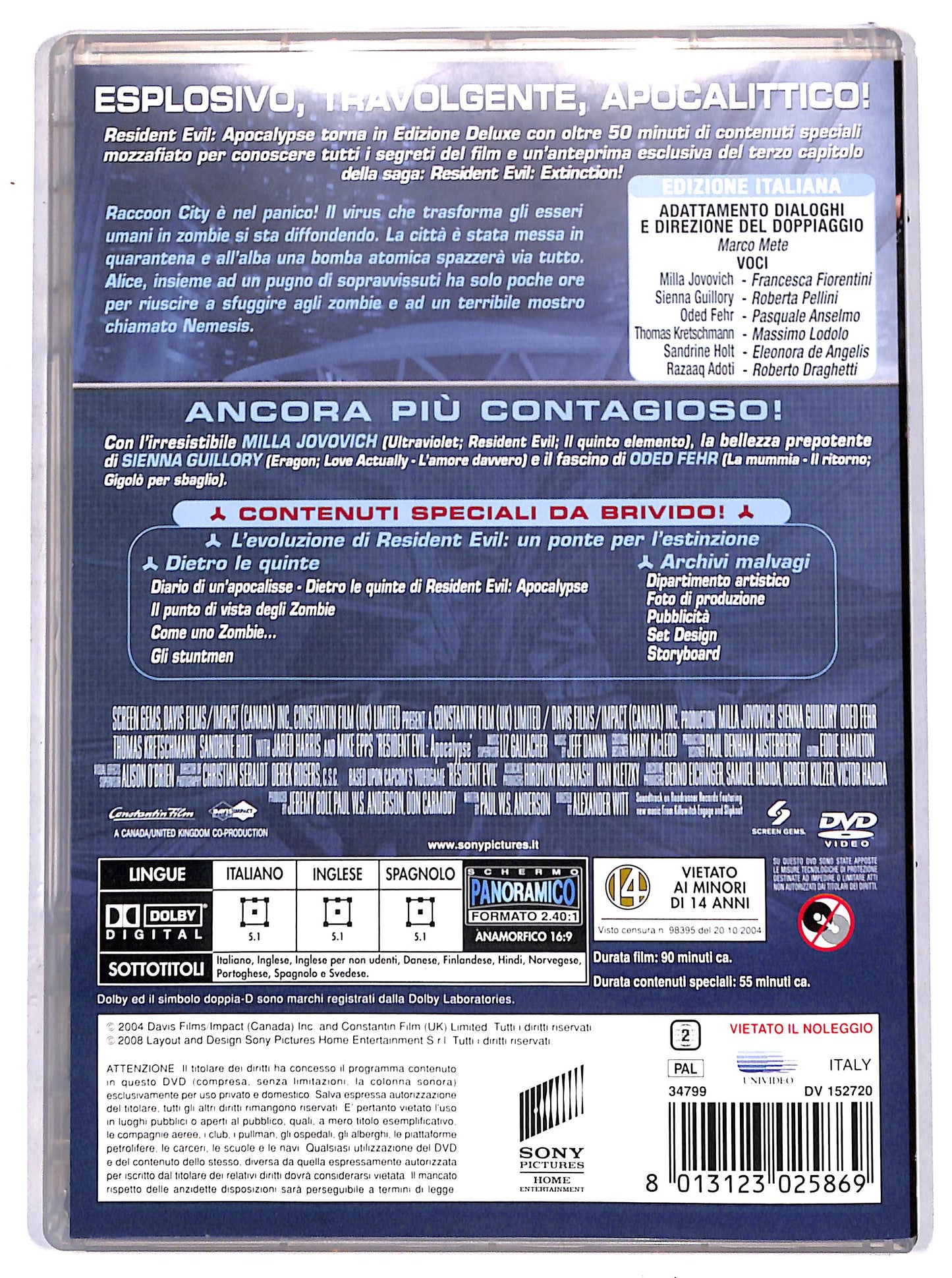 EBOND resident evil - apocalypse DVD D657804