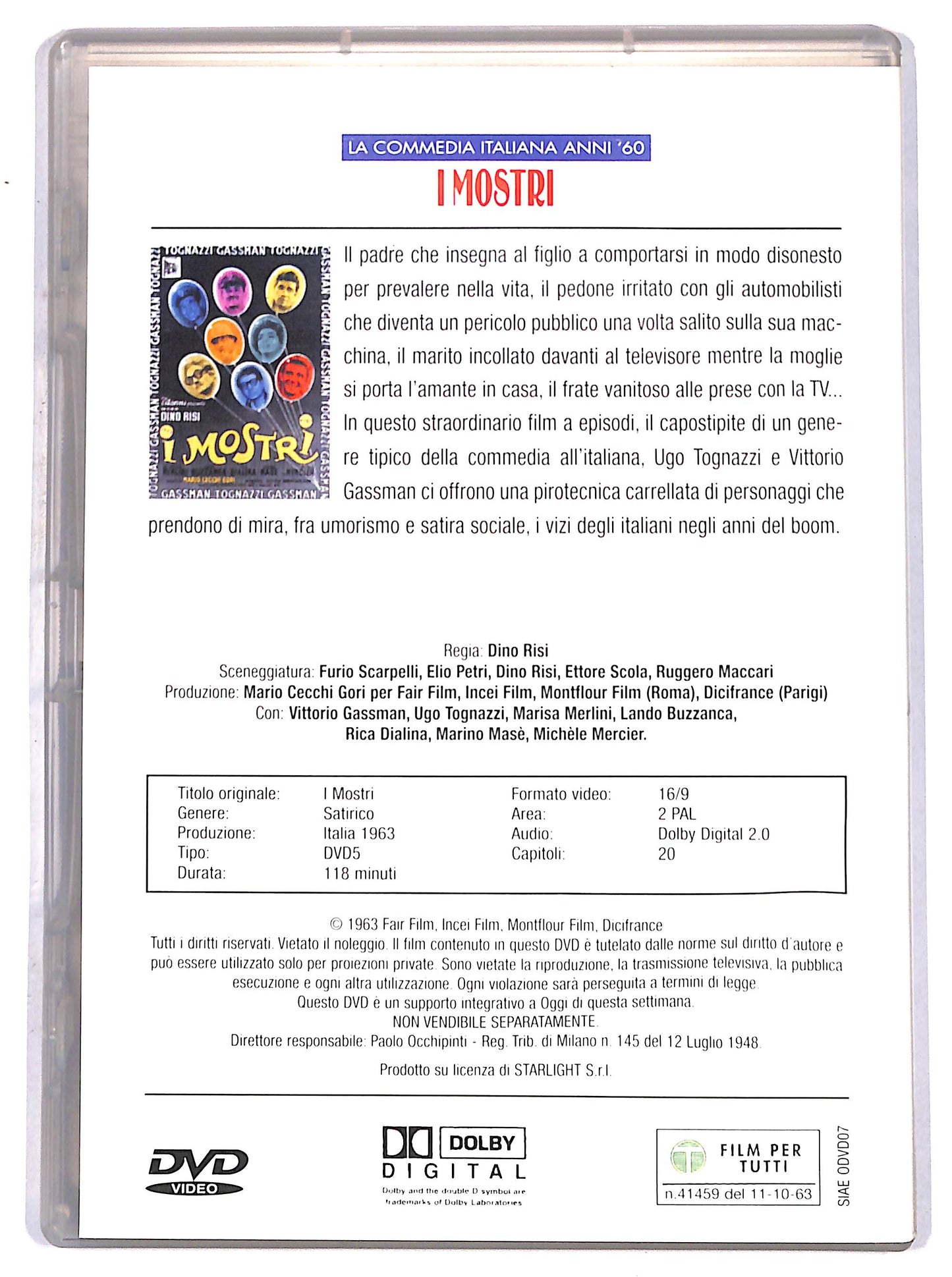 EBOND I mostri EDITORIALE DVD D657834