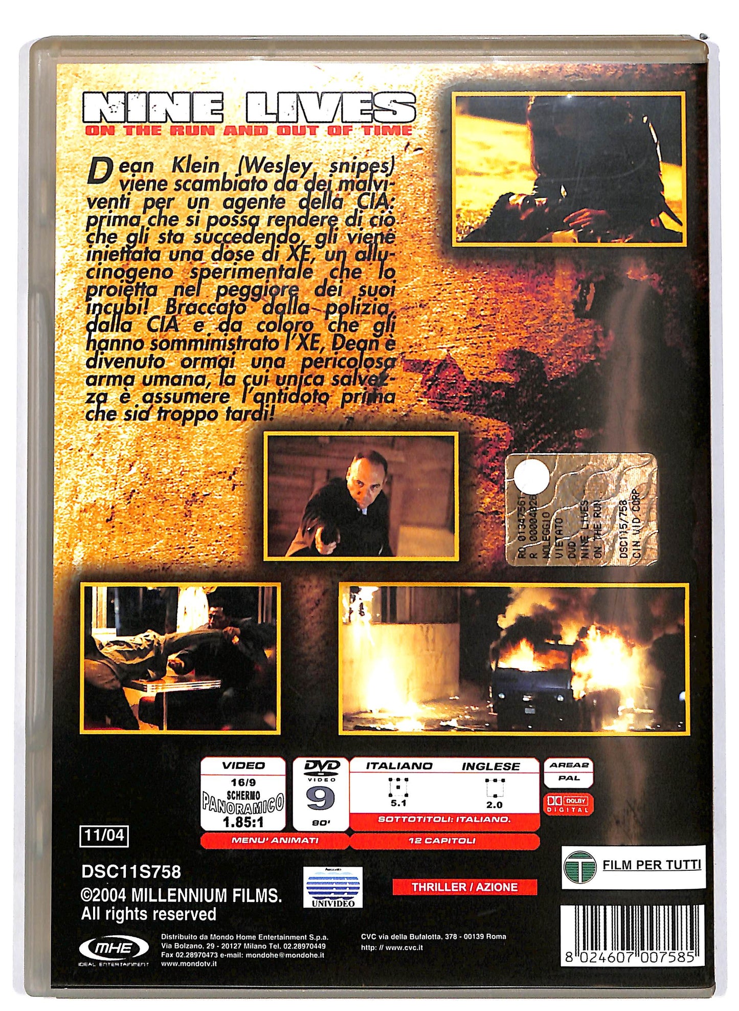 EBOND Nine Lives.On the Run and Out of Time  DVD D657938