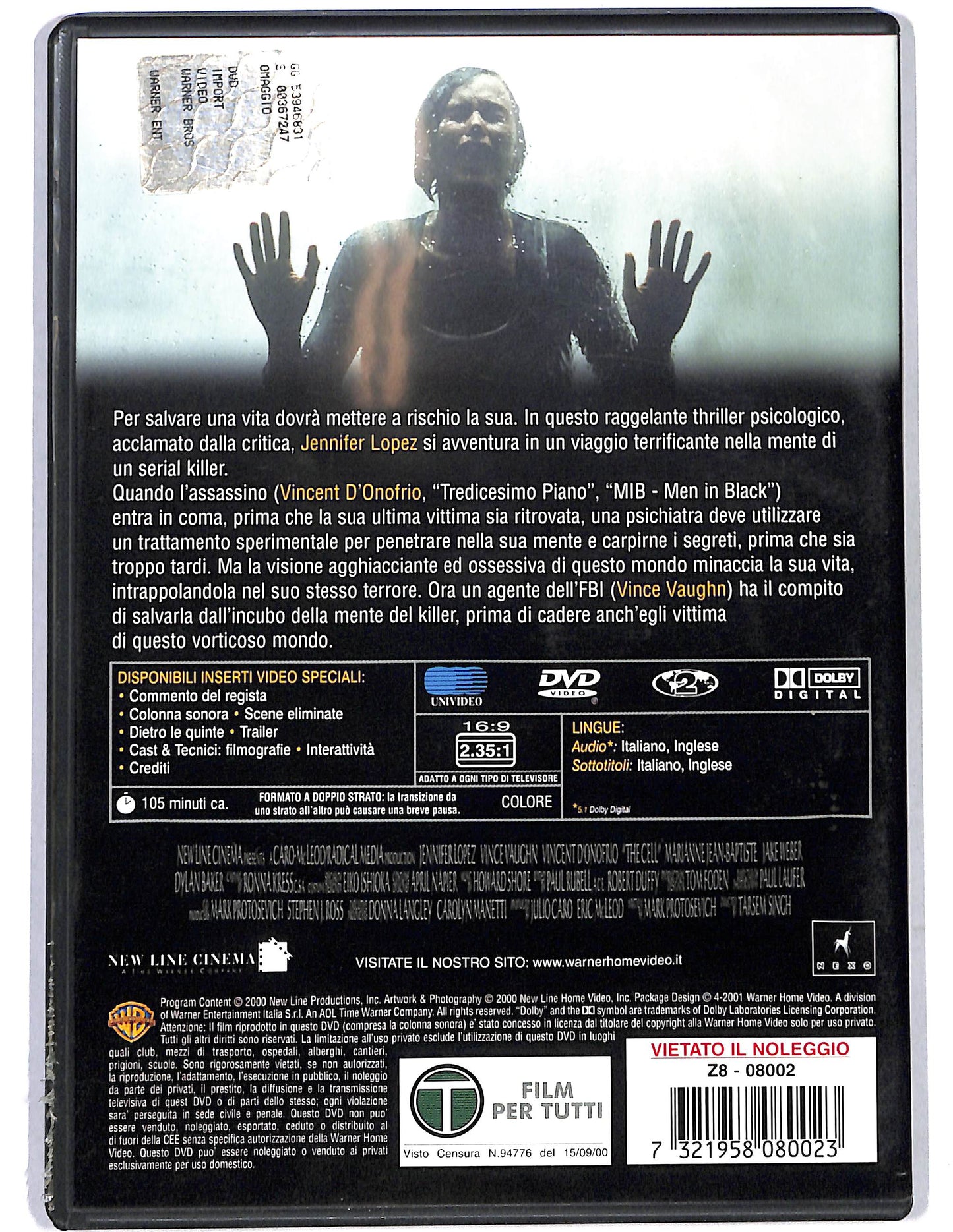 EBOND The cell La cellula DVD D658001