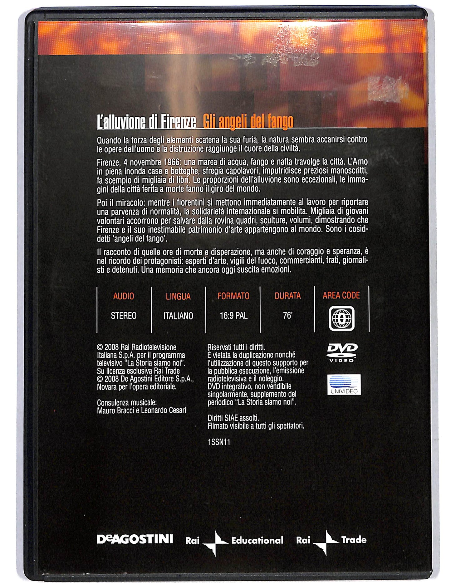 EBOND L'alluvione di Firenze Gli angeli del fango EDITORIALE DVD D658005