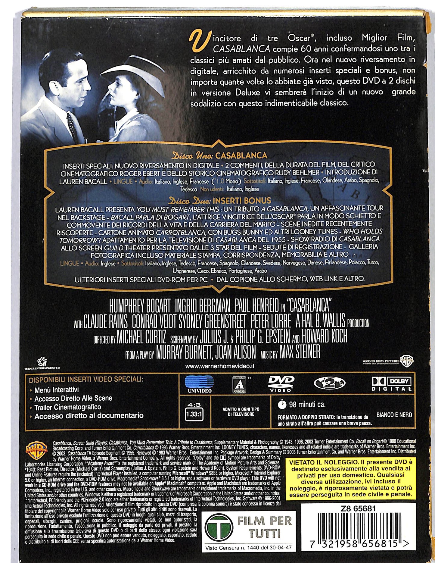 EBOND Casablanca slipcase DVD D658128