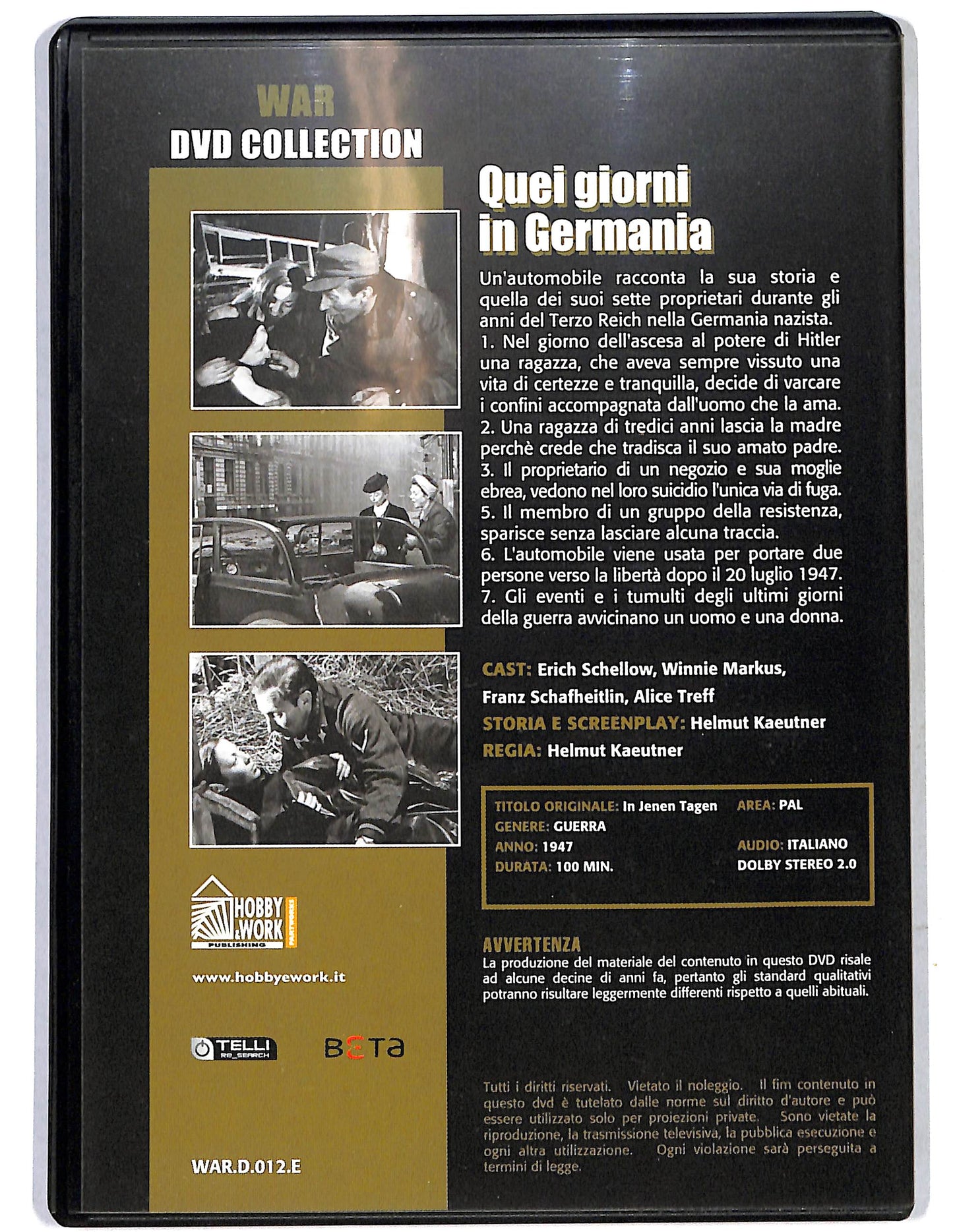 EBOND Quei giorni in Germania  EDITORIALE DVD D658228