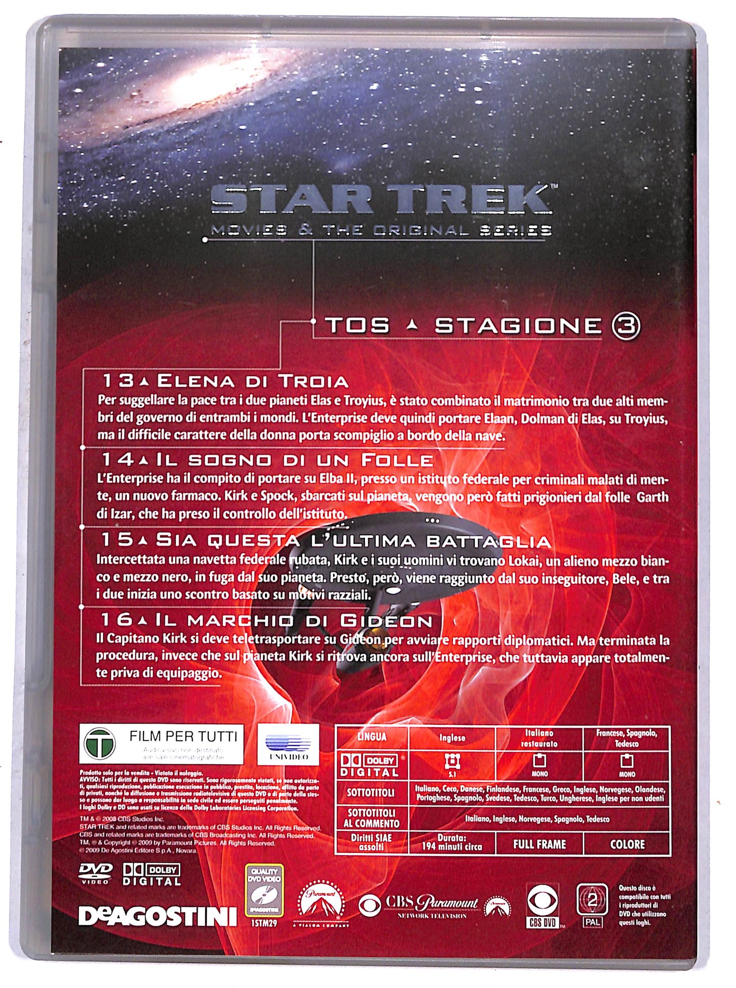 EBOND star trek stagione 3 vol 29 episodi 13-16  EDITORIALE DVD D658512