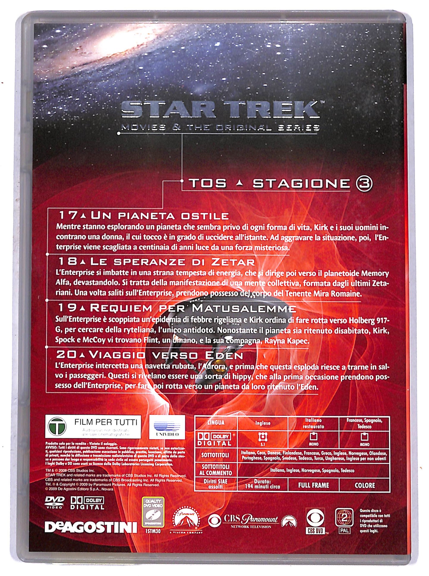 EBOND star trek stagione 3 Vol 30 episodi 17 - 20 EDITORIALE DVD D658513