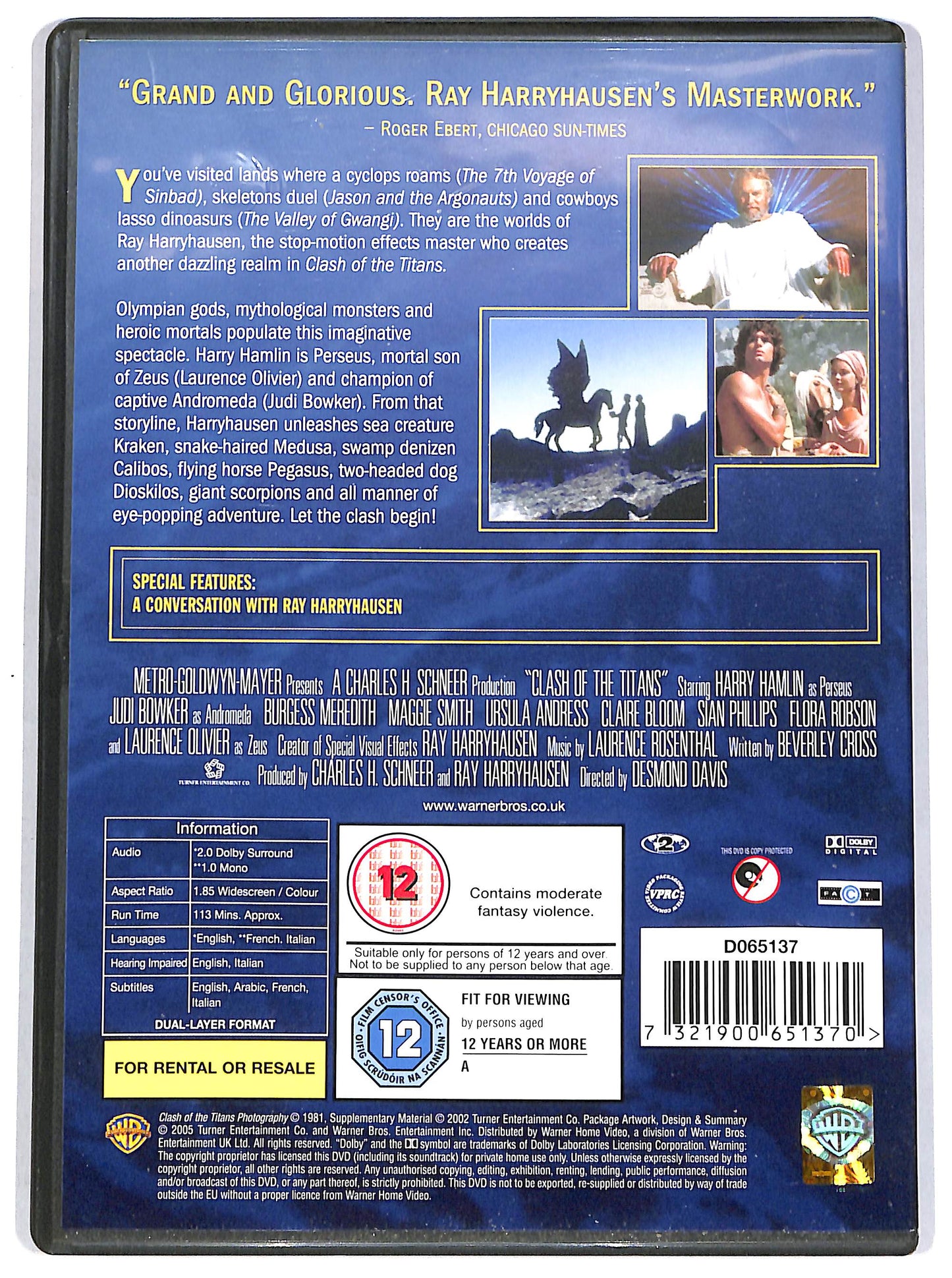 EBOND Clash of the Titans DVD D658643