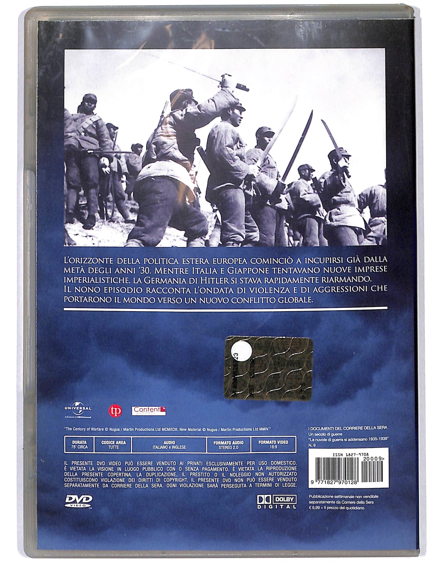 EBOND Le nuvole di guerra si addensano vol.9  EDITORIALE  DVD D659418
