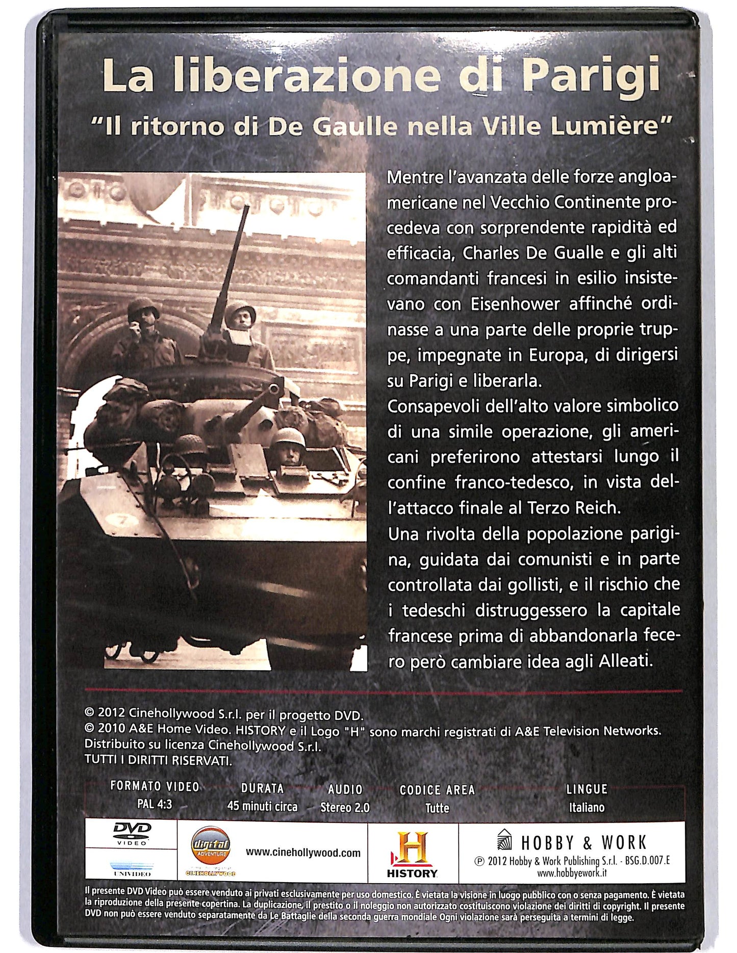 EBOND La liberazione di Parigi  EDITORIALE  DVD D659450