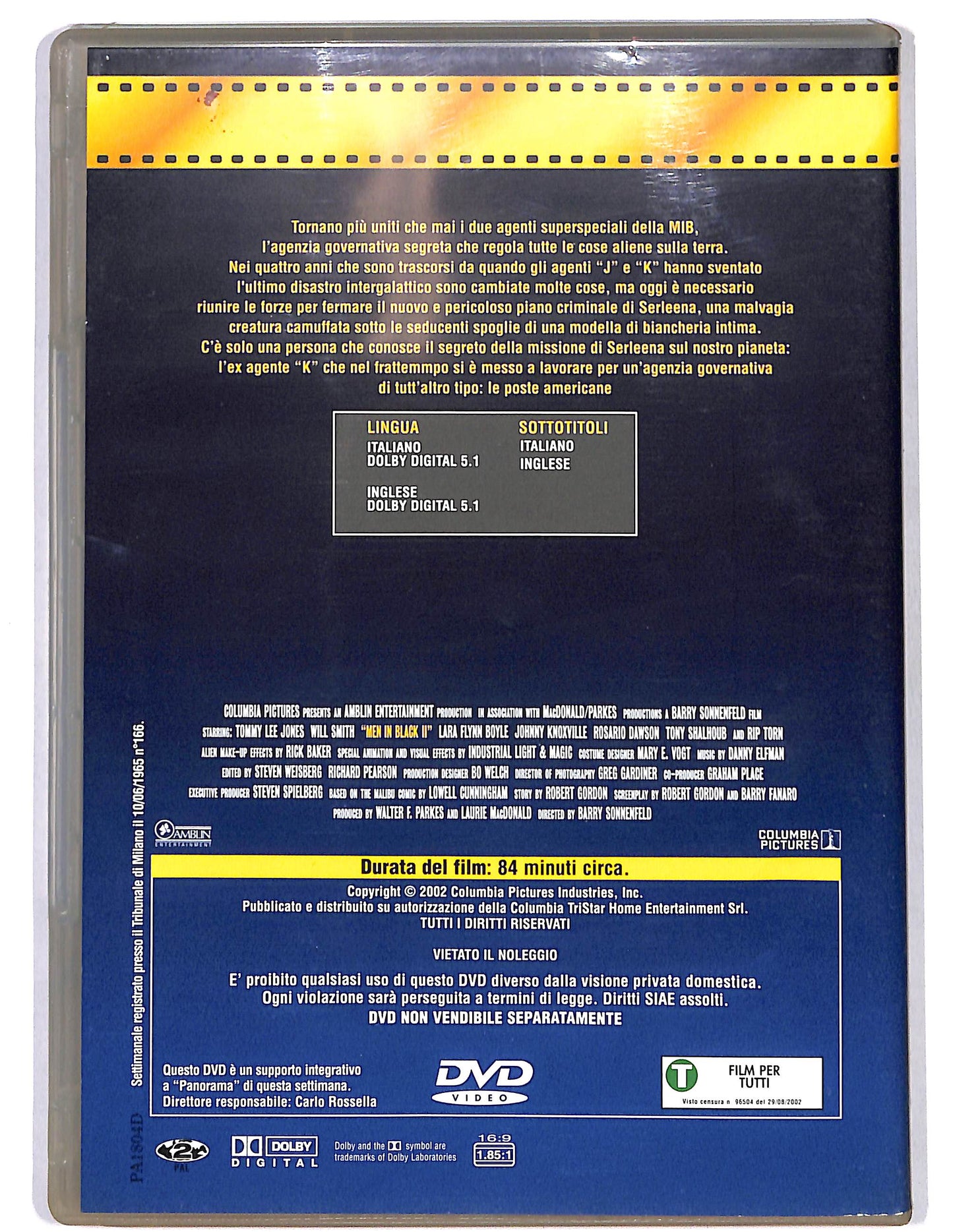 EBOND Men in Black II EDITORIALE DVD D659629