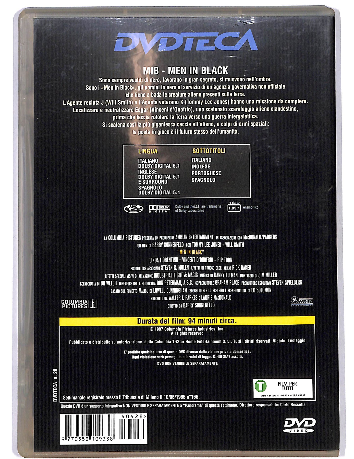 EBOND Men in Black DVD D659634