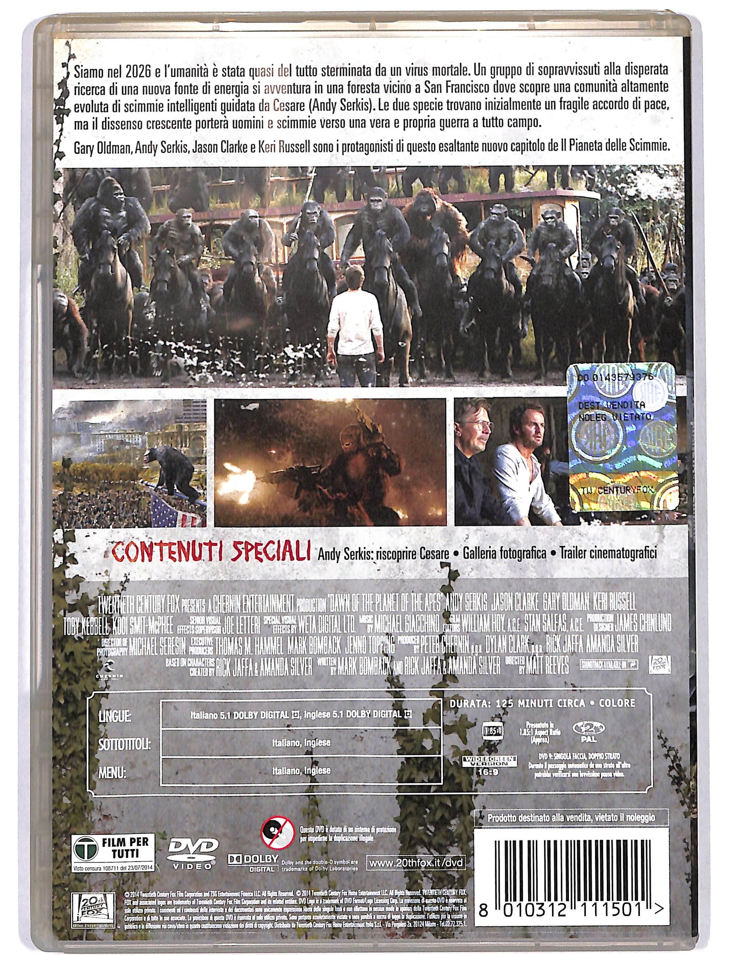 EBOND Apes Revolution  DVD D659660