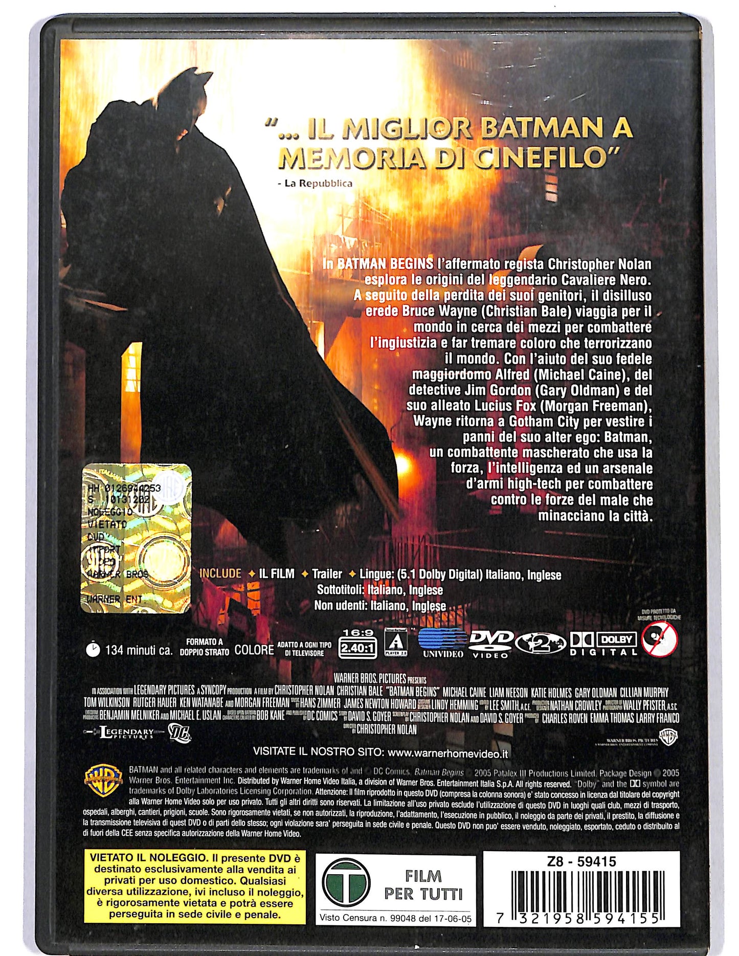 EBOND Batman Begins  DVD D659713