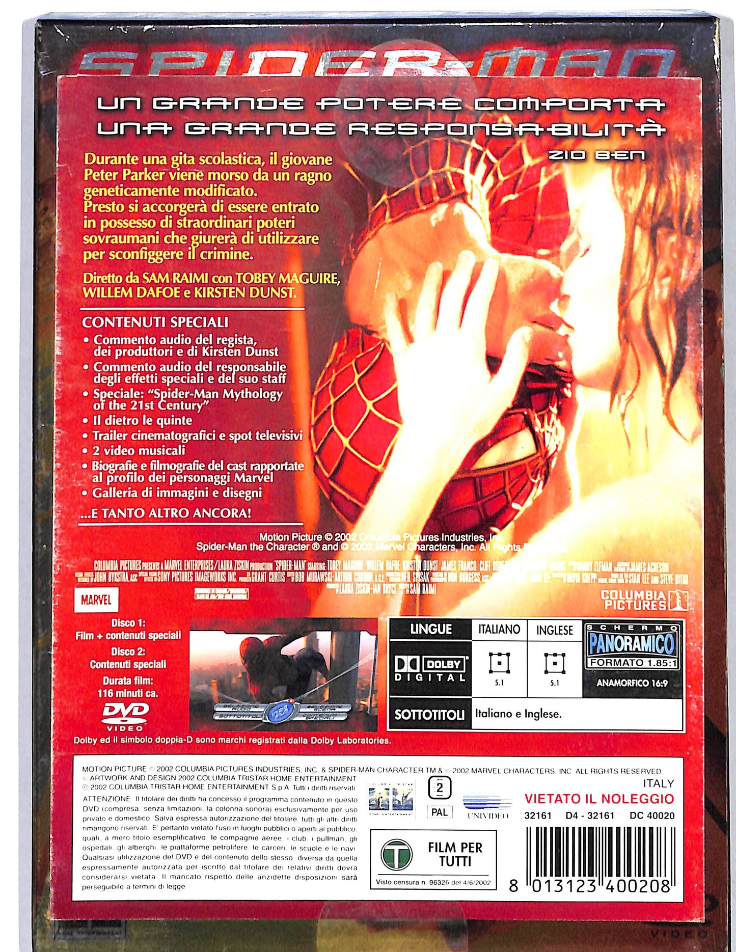 EBOND Spider Man (2 dischi) slipcase DVD D659830