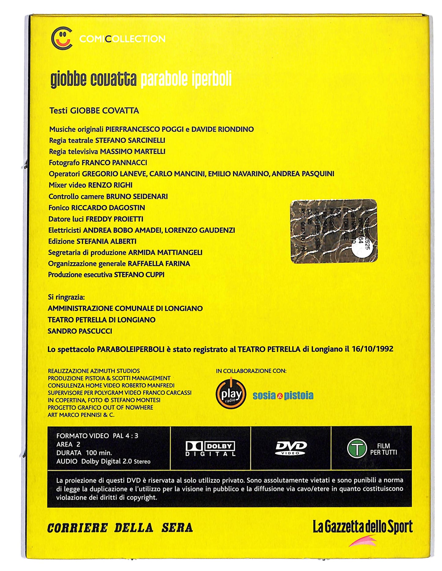 EBOND Comicollevtion Giobbe Covatta vol.6  EDITORIALE DVD D660028
