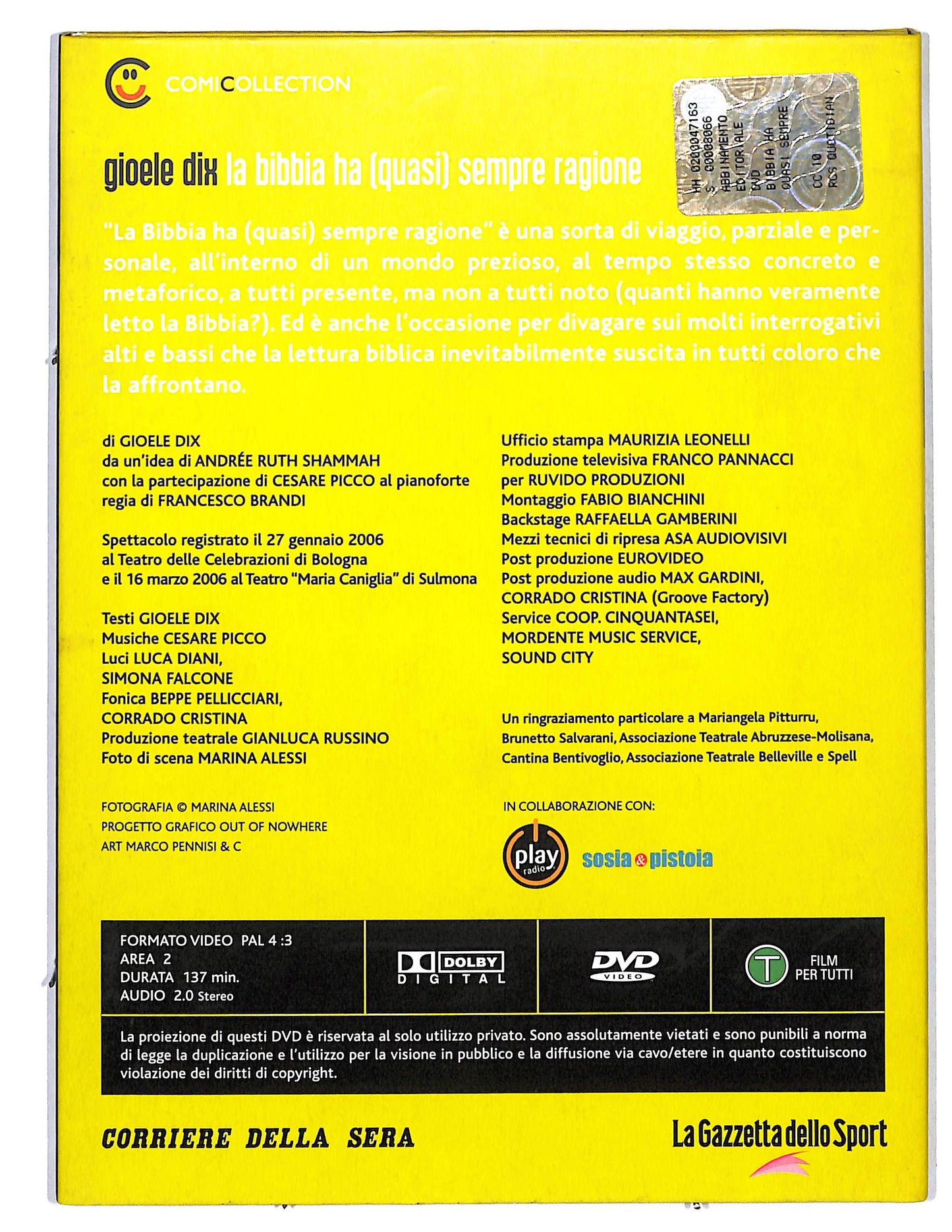 EBOND Comicollection Gioele Dix vol.10  EDITORIALE  DVD D660032