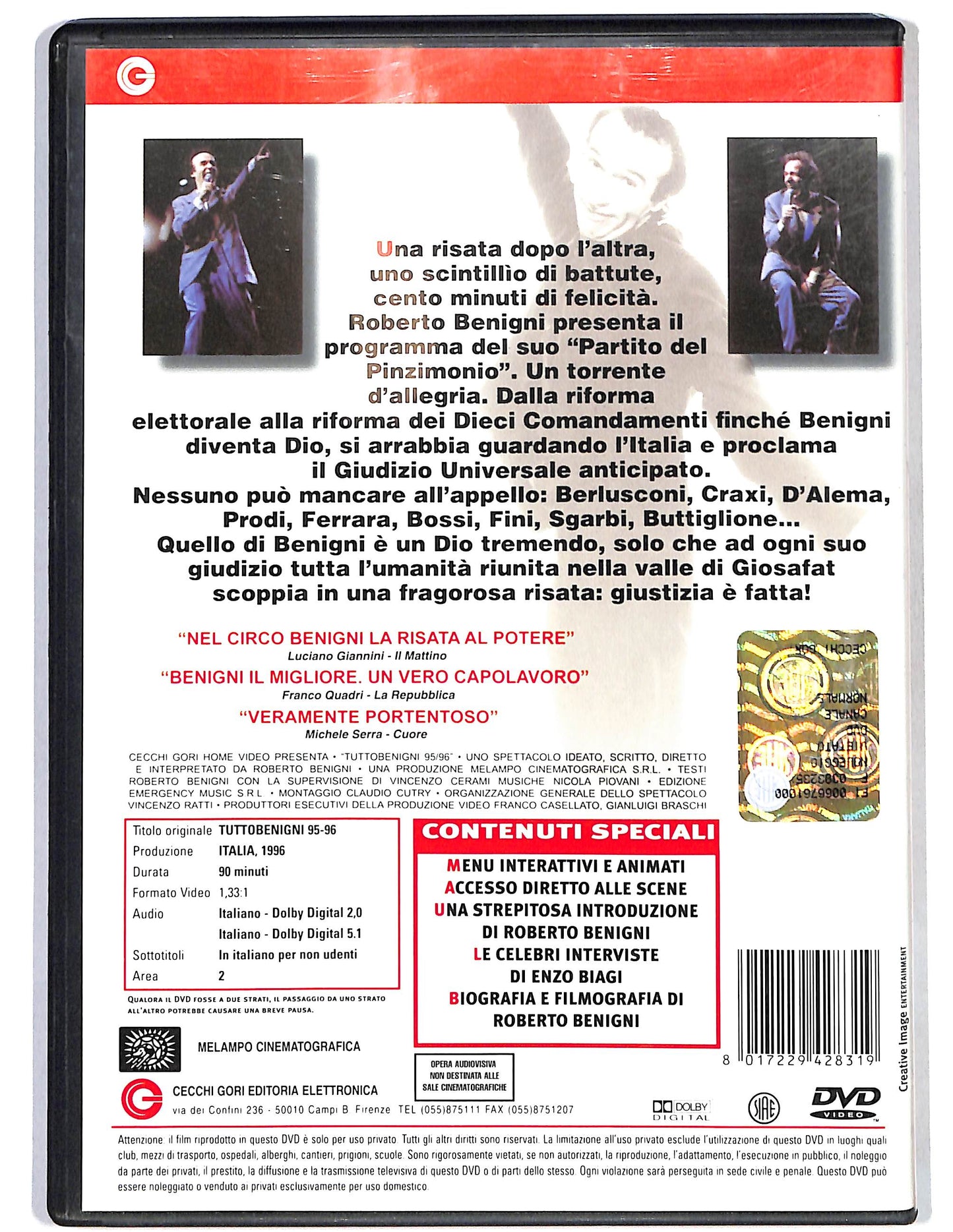 EBOND Tuttobenigni 95 / 96  DVD D660248