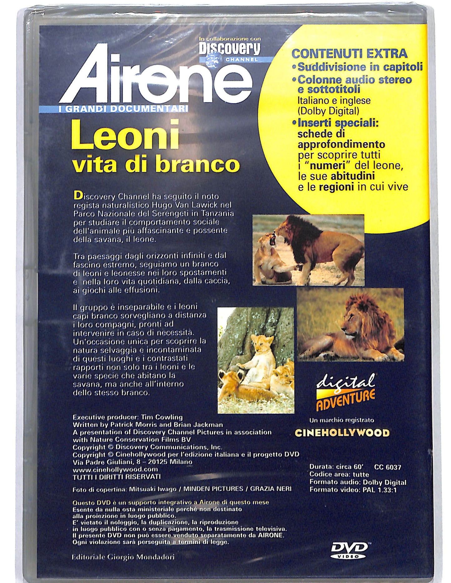 EBOND Airone Leoni vita di branco EDITORIALE DVD D660337