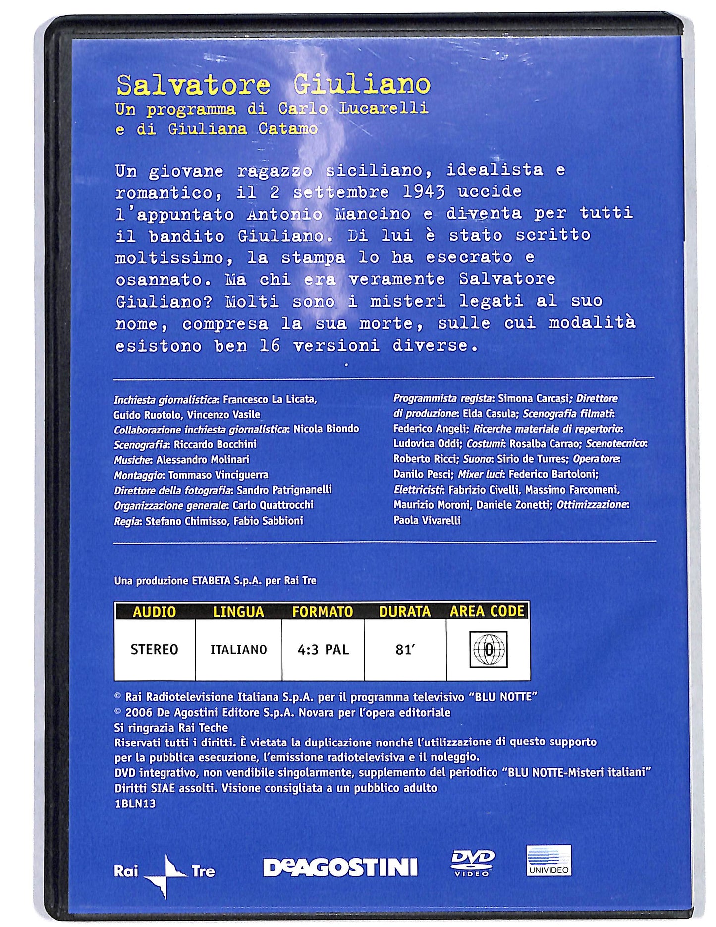 EBOND Salvatore Giuliano vol.13  EDITORIALE  DVD D660907