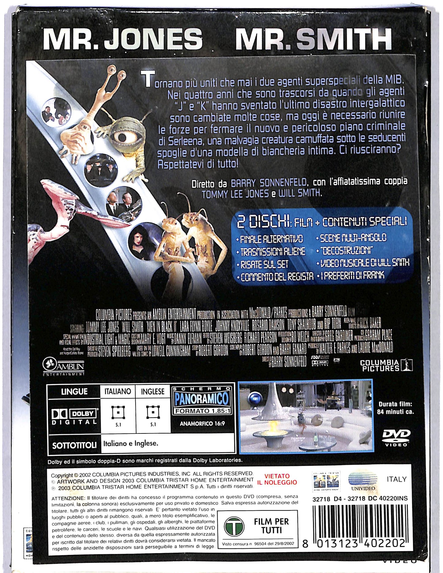 EBOND Man in black II slipcase  DVD D660952