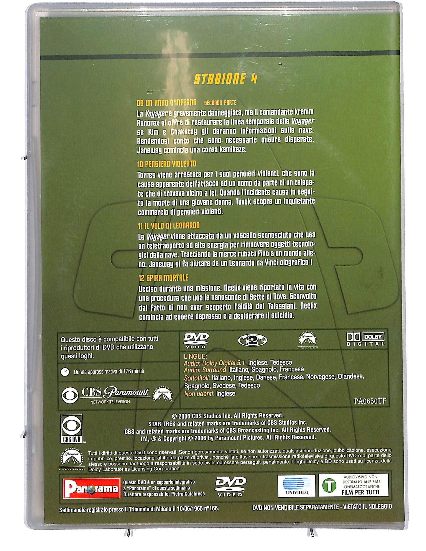 EBOND STAR TREK VOYAGER VOL.3 Stagione 4 EDITORIALE DVD D661035