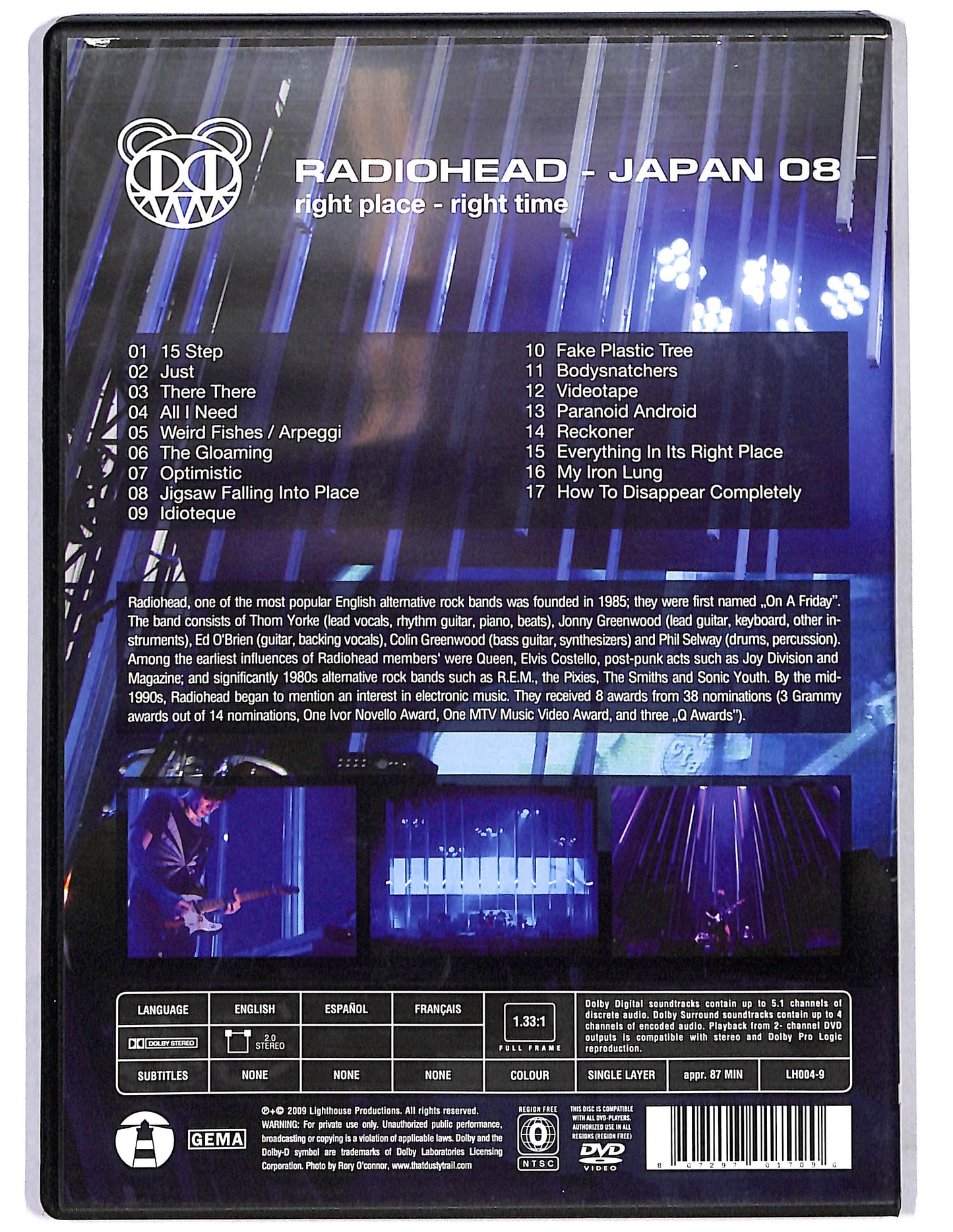 EBOND Radiohead Right Place-Right Time DVD D661042