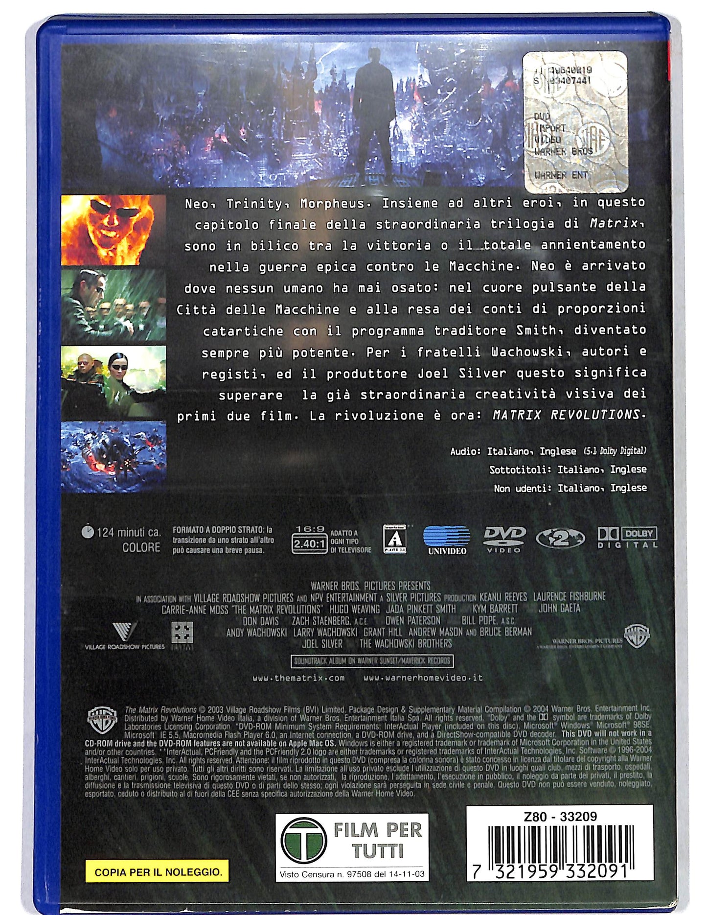 EBOND Matrix Revolutions  NOLEGGIO DVD D661162