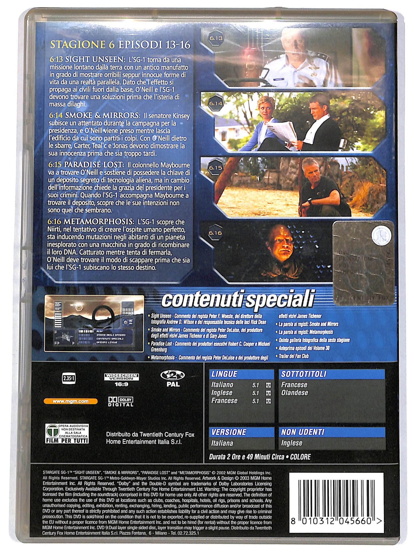 EBOND Stargate SG1 Stagione 6 Vol. 29  DVD D661209