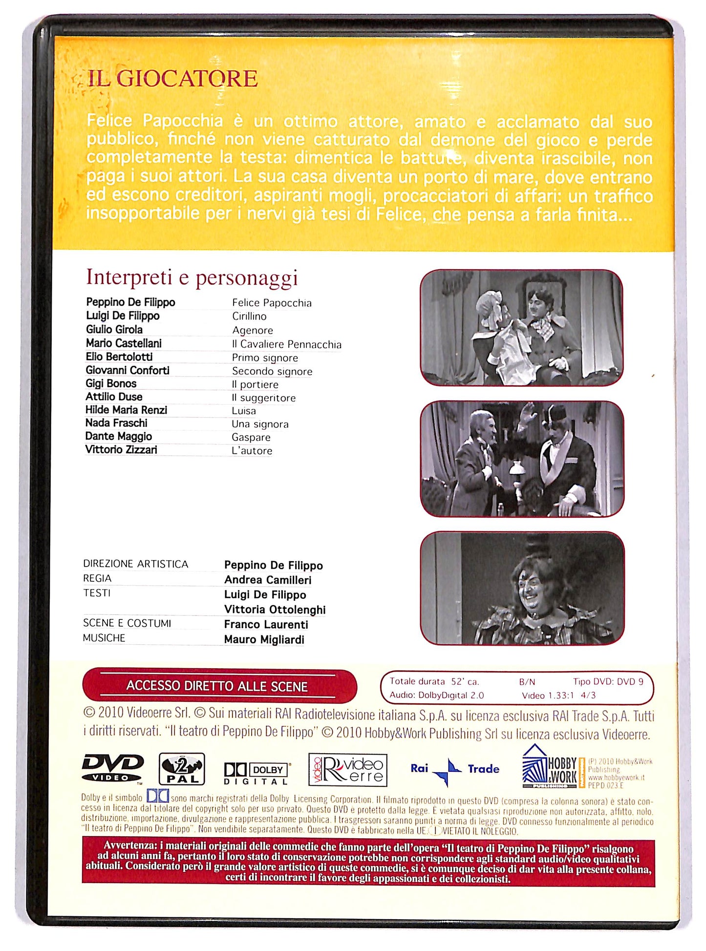 EBOND Il giocatore EDITORIALE DVD D661713