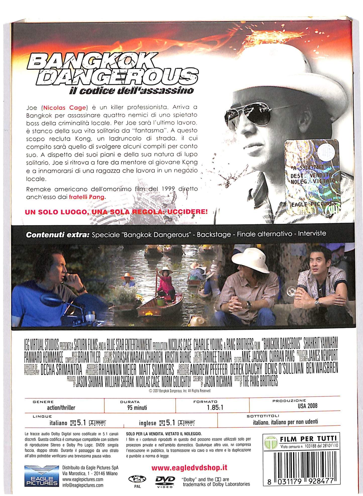 EBOND Bangkok Dangerous Il codice dell'assassino Slipcase DVD D661902