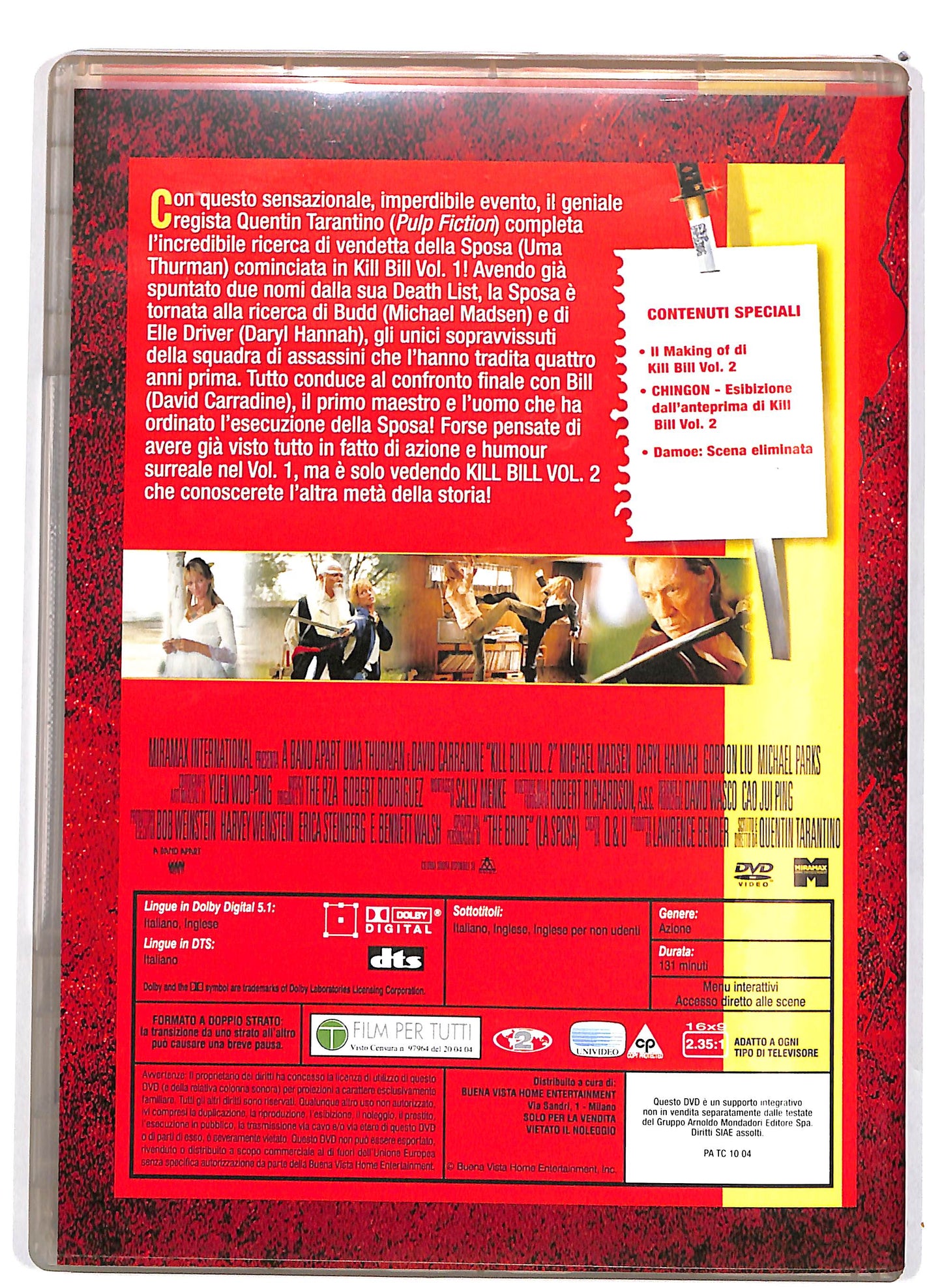 EBOND Kill Bill - Volume 2 EDITORIALE DVD D661954