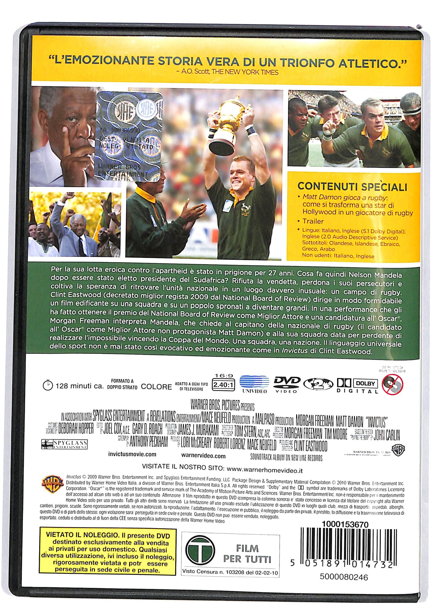 EBOND Invictus - L'invincibile DVD D662404
