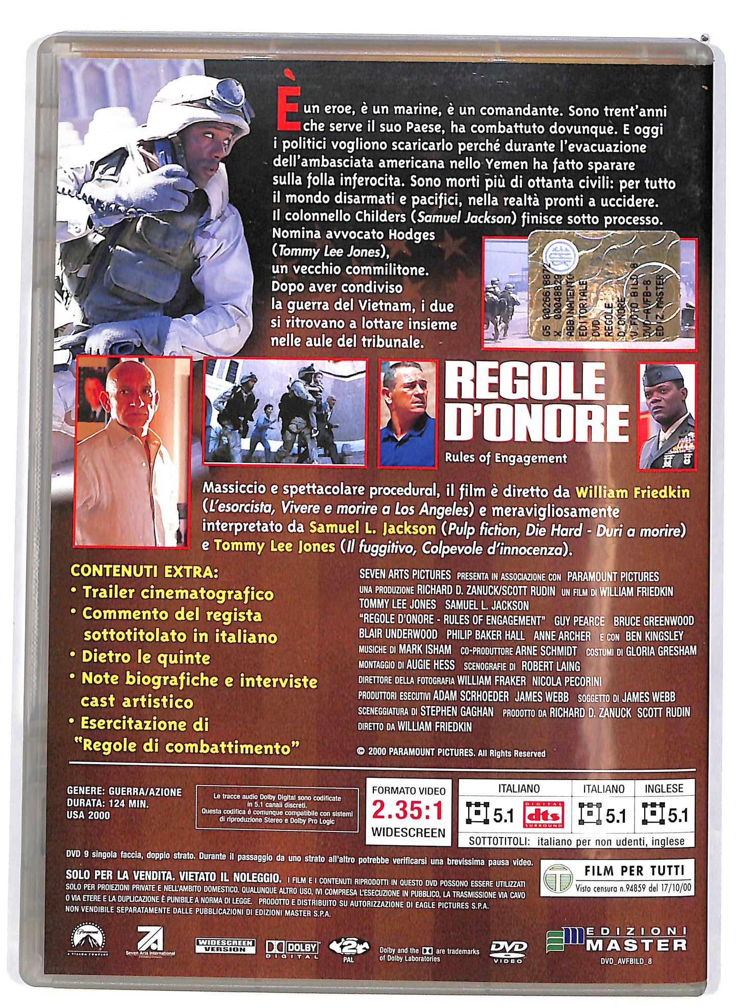 EBOND Regole D'Onore  EDITORIALE DVD D662445