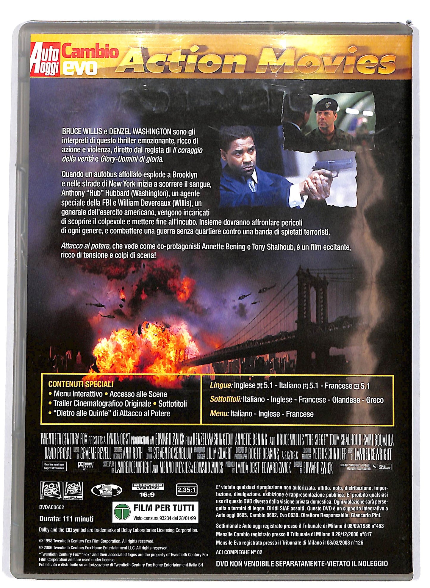 EBOND Attacco al potere  EDITORIALE DVD D662723