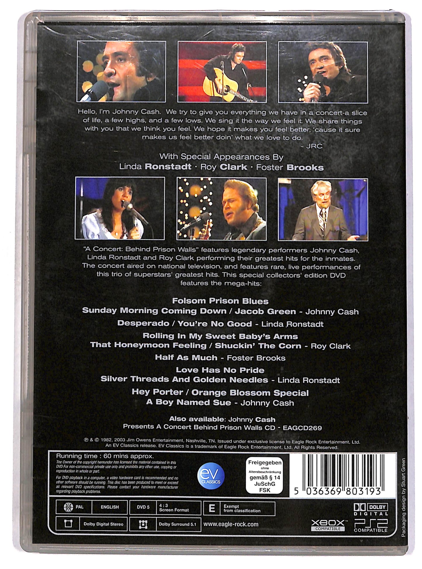 EBOND Johnny Cash Presents A Concert Behind Prison Walls DVD D663047