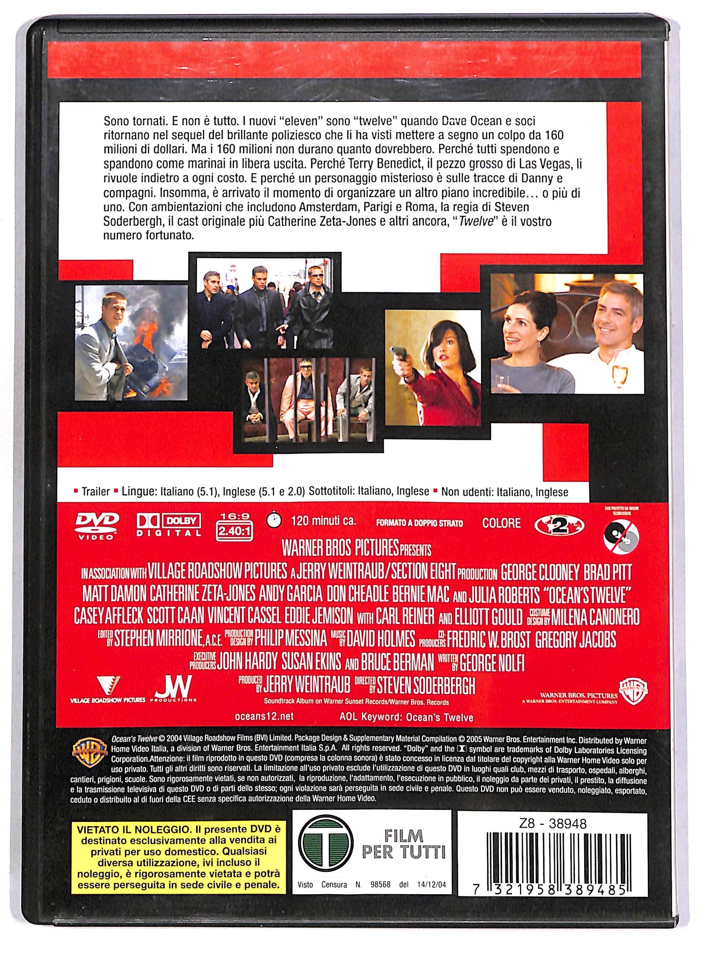 EBOND Ocean's Twelve DVD D663261