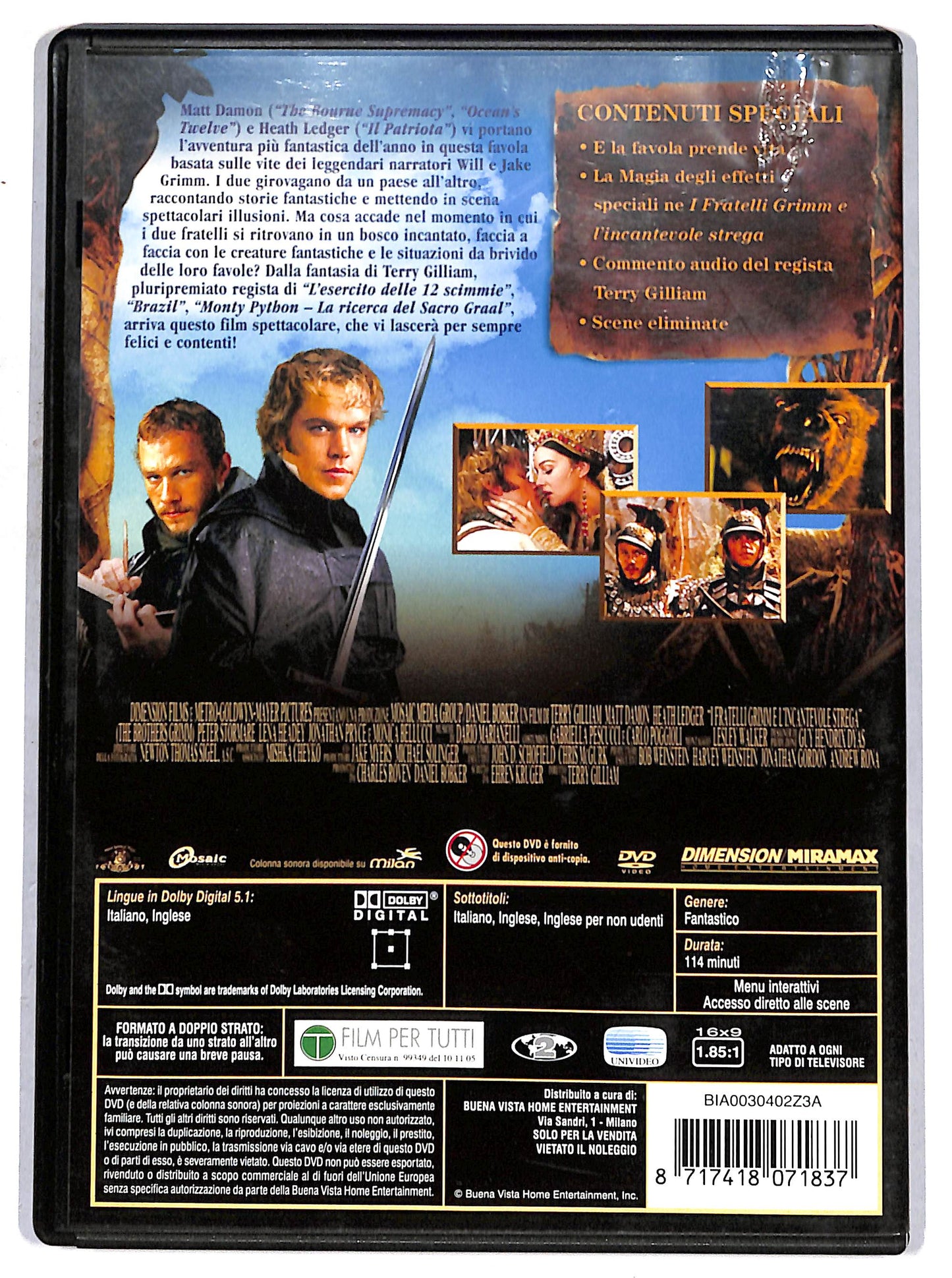EBOND i fratelli grimm e l'incantevole strega DVD D663402