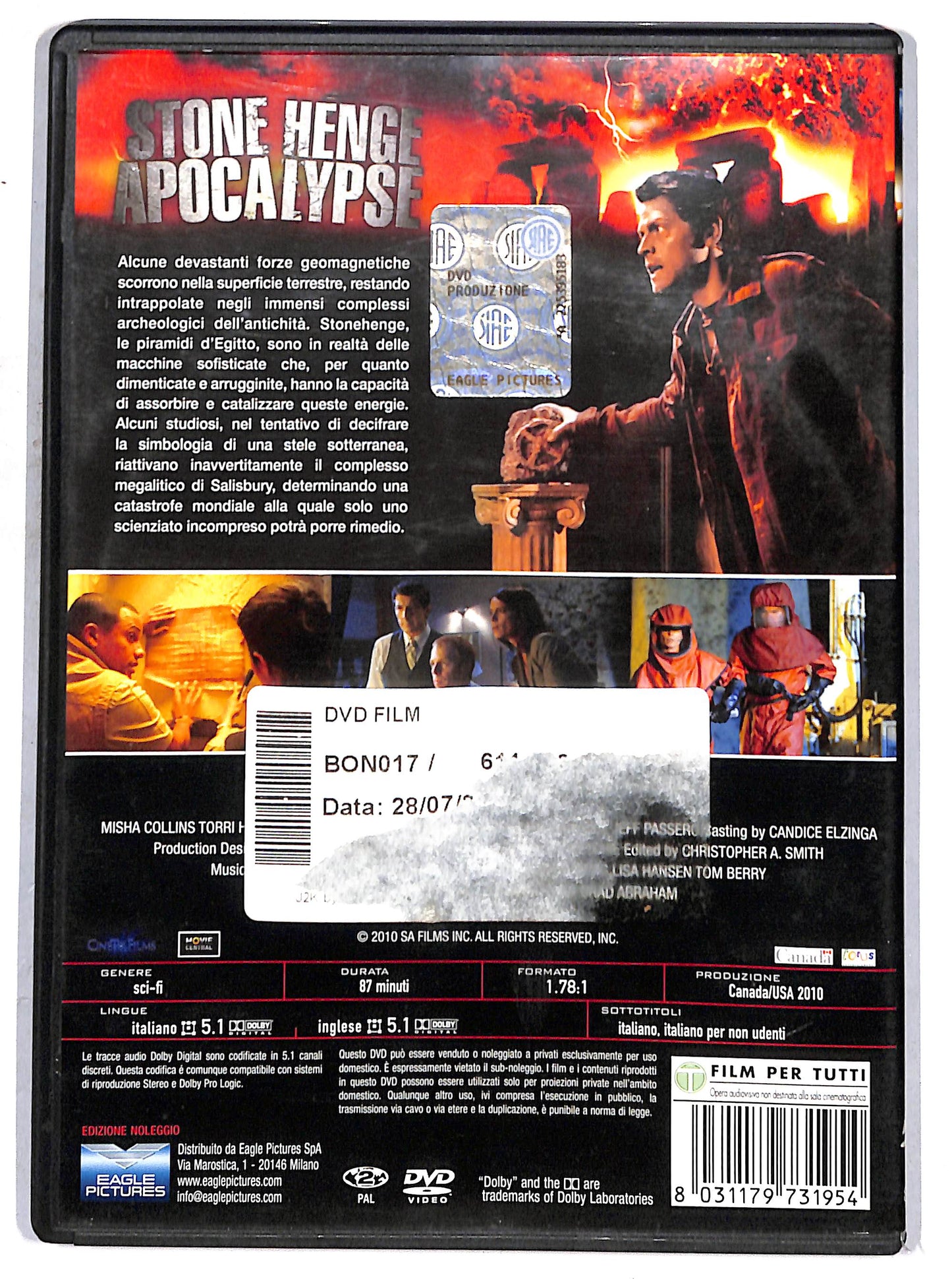 EBOND stonehenge apocalypse  NOLEGGIO DVD D663409
