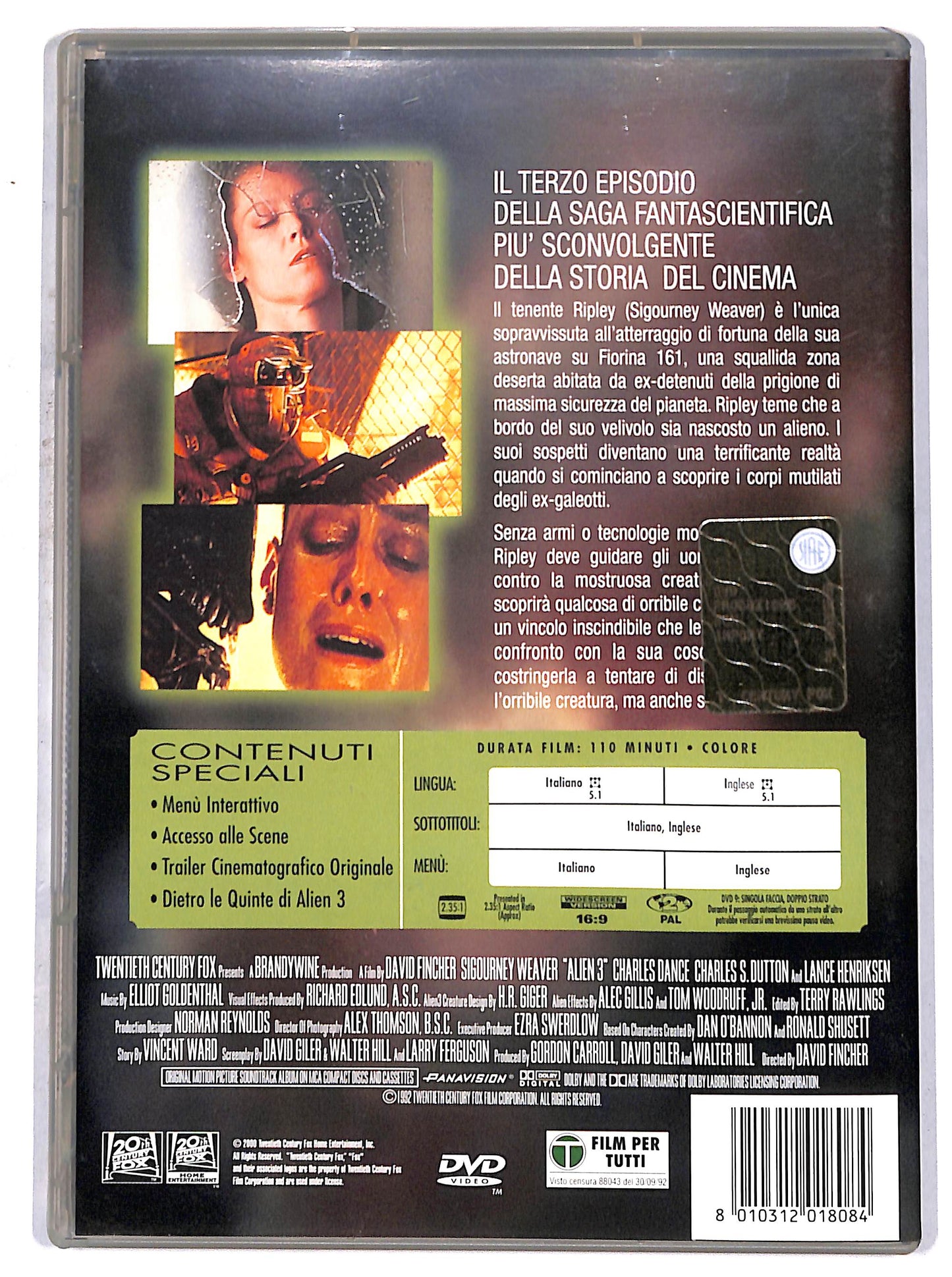 EBOND alien 3 DVD D663421