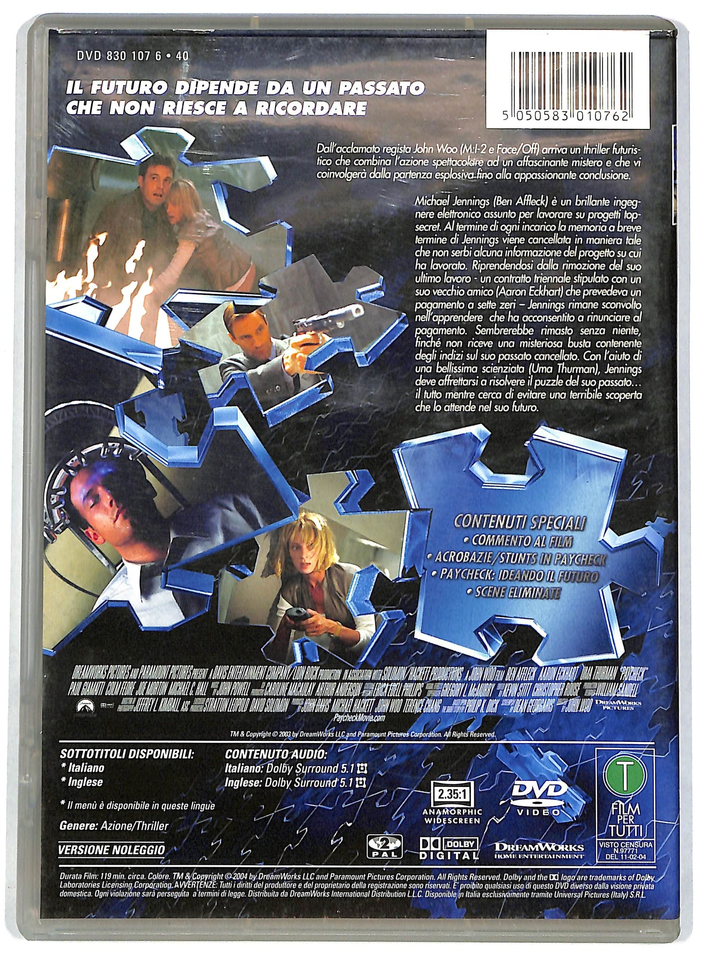 EBOND Paycheck Noleggio DVD D664031