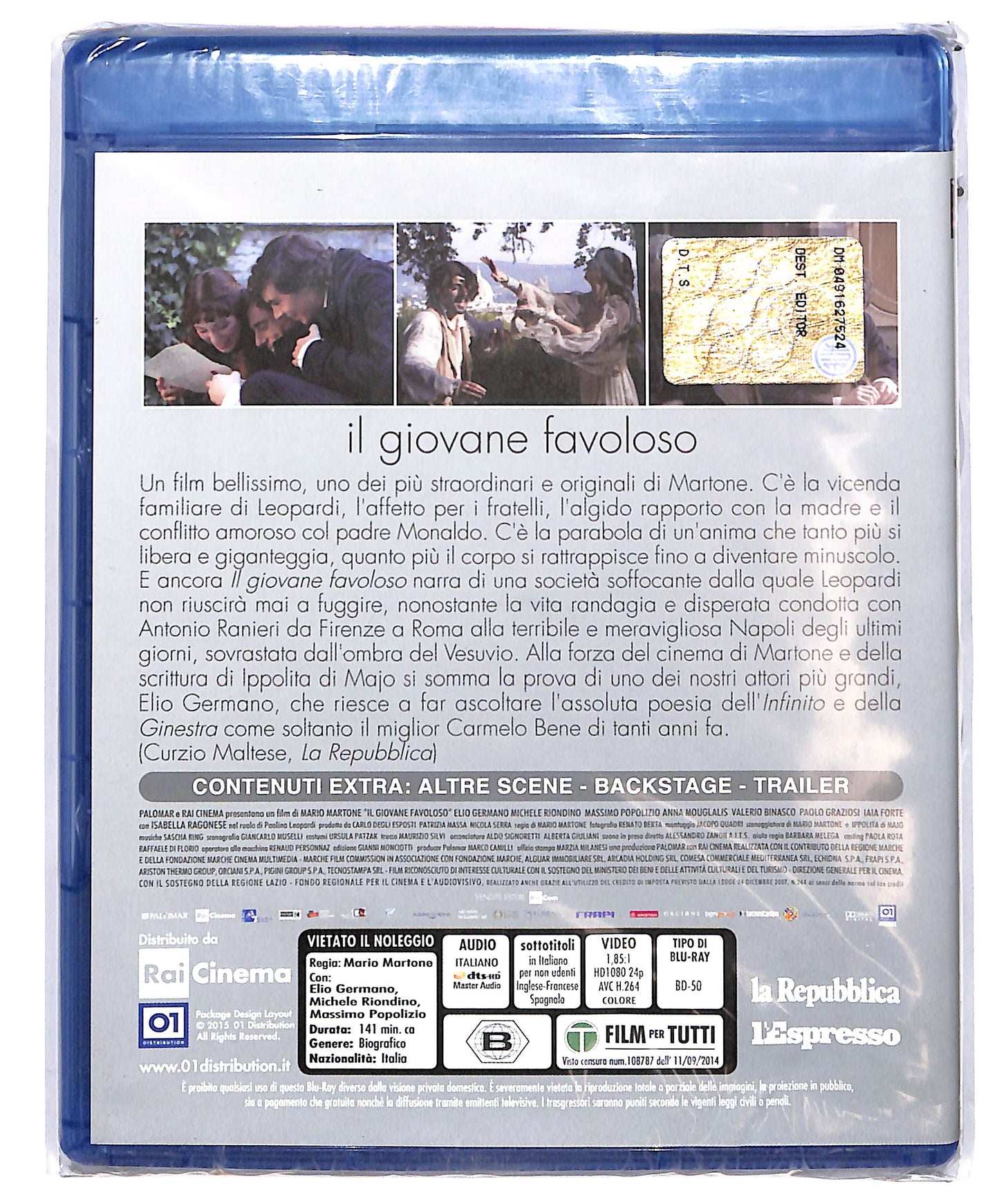 EBOND Il giovane Favoloso  EDITORIALE BLURAY D664215