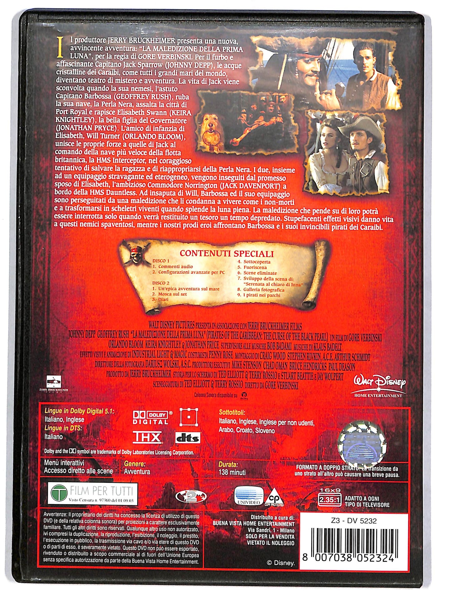 EBOND Pirati dei Caraibi Collector's Edition (2DVD) DVD D664334