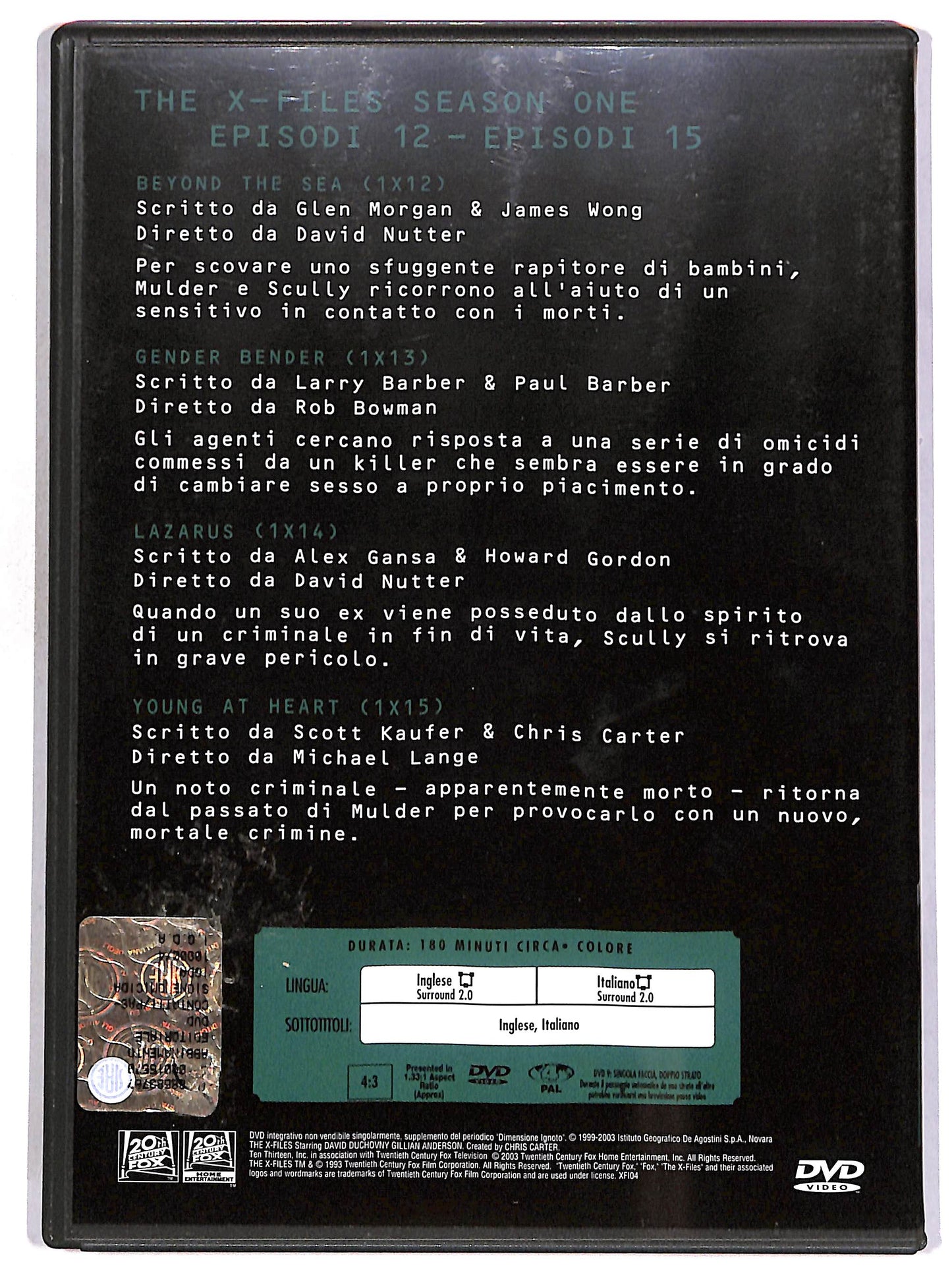 EBOND The X Files Collection Vol 4 - Stagione 1 EDITORIALE DVD D664532
