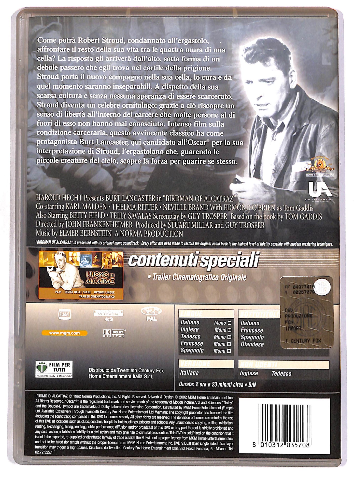 EBOND L'uomo di Alcatraz DVD D664558