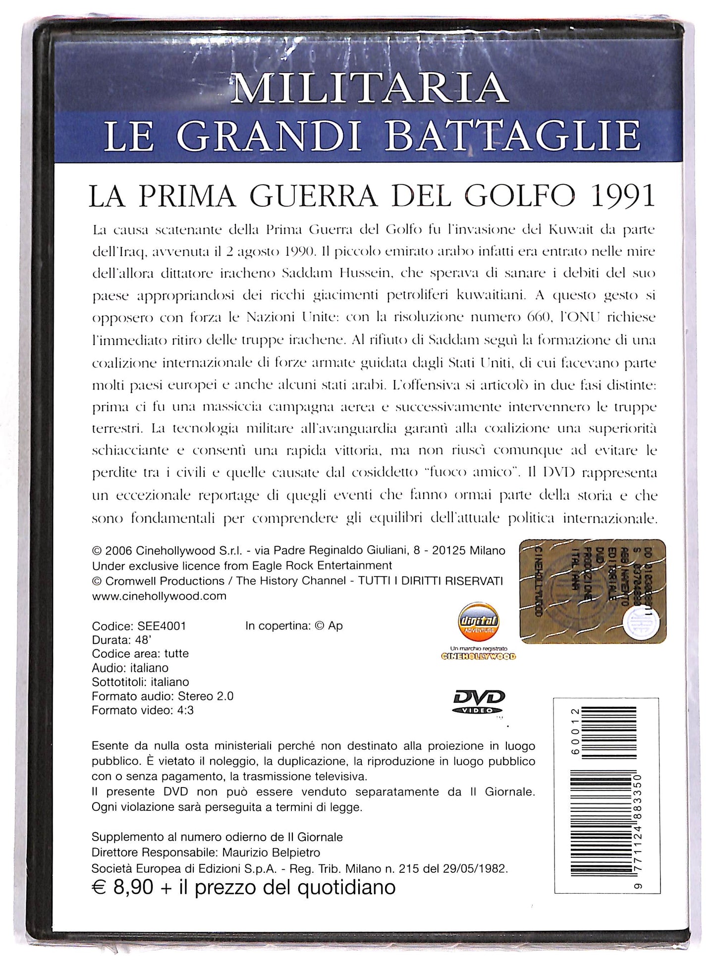 EBOND Militaria Vol.12 - La prima guerra del Golfo EDITORIALE DVD D664560